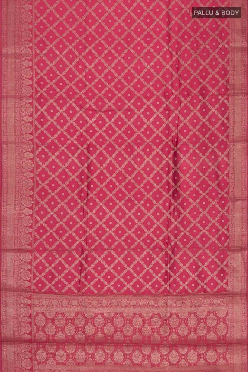 Maroon Banarasi Raw Silk Saree