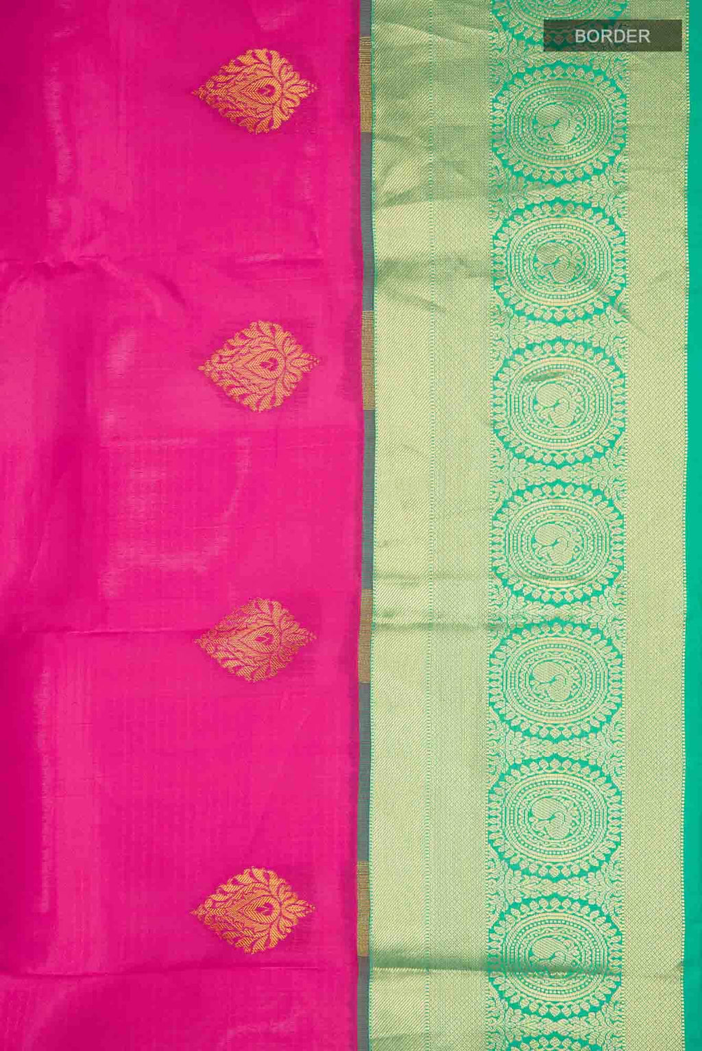 Pink Blended Kanchipuram Silk Saree
