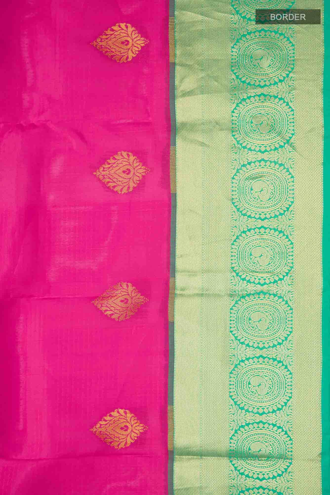 Pink Blended Kanchipuram Silk Saree
