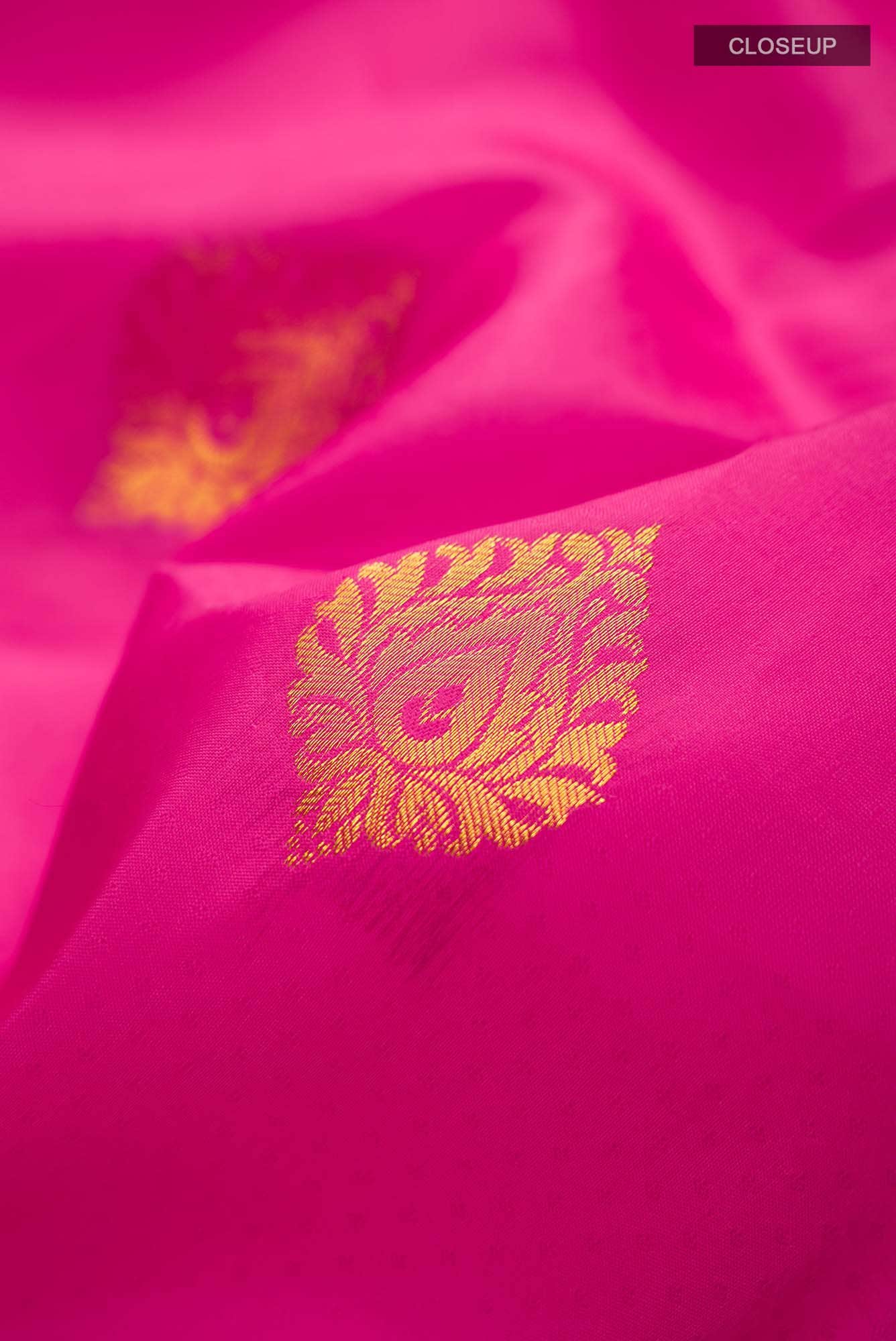 Pink Blended Kanchipuram Silk Saree