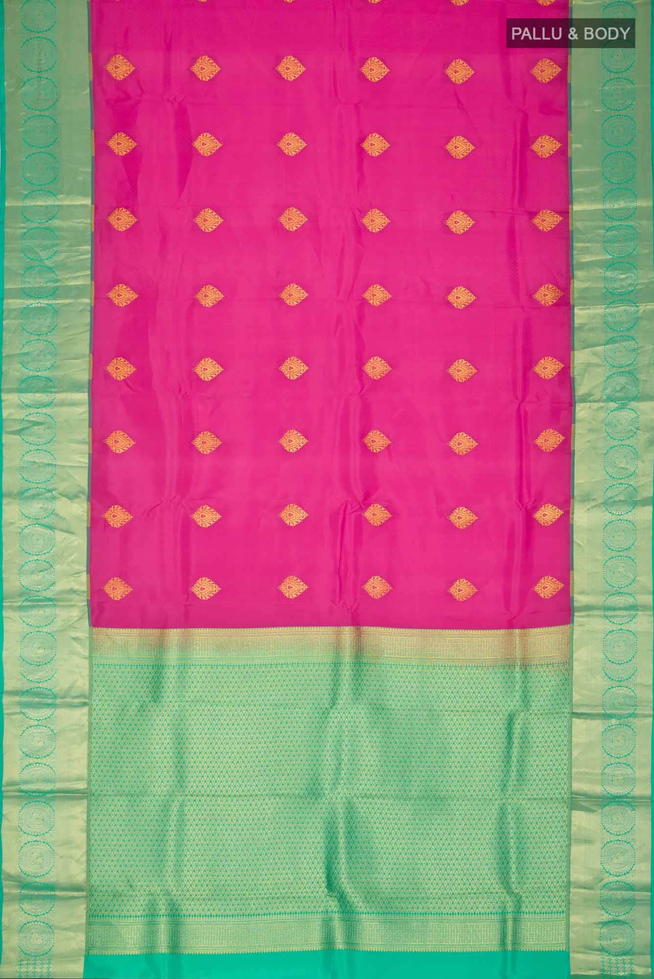 Pink Blended Kanchipuram Silk Saree