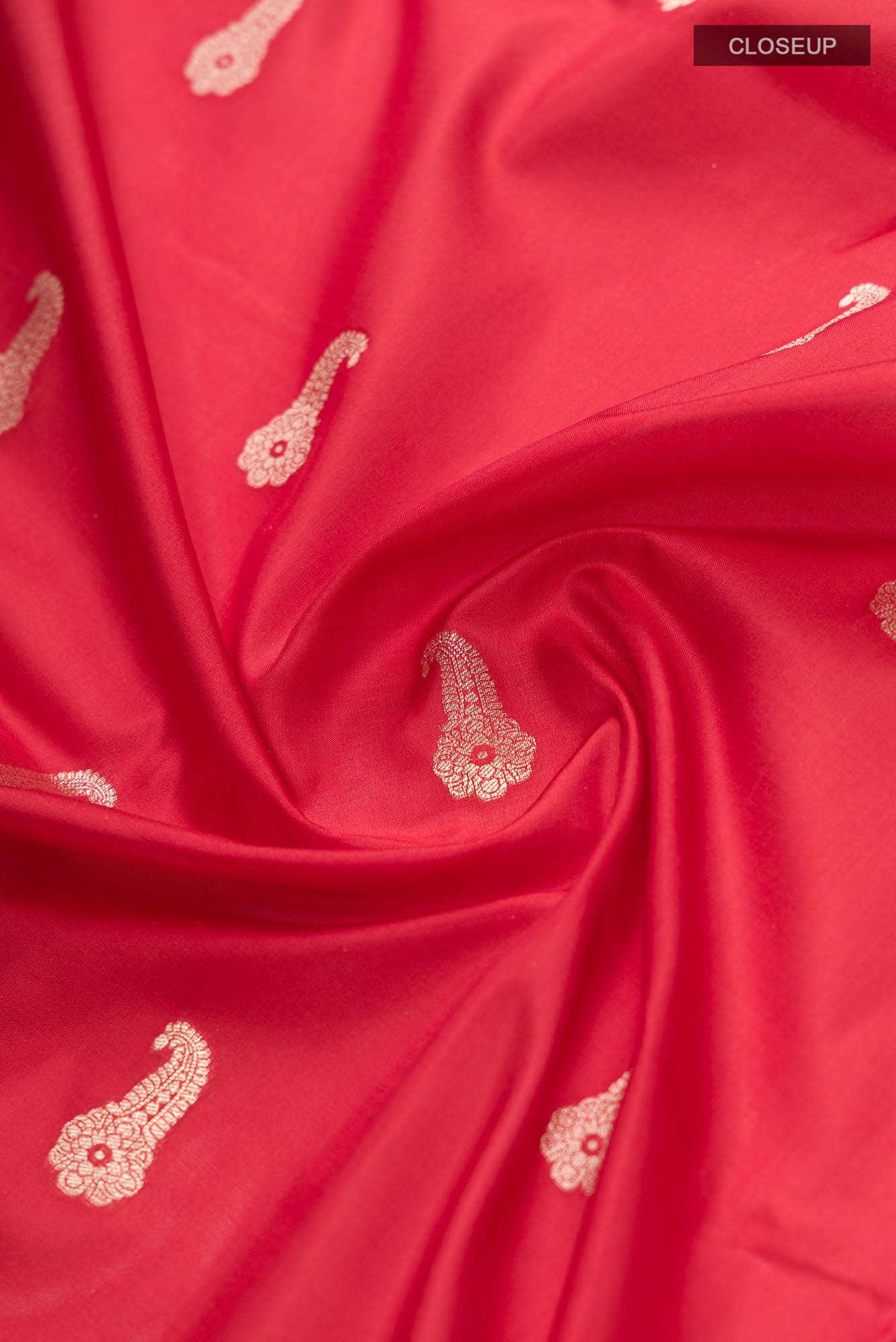 Bhagyavati-Red Banarasi Silk Saree