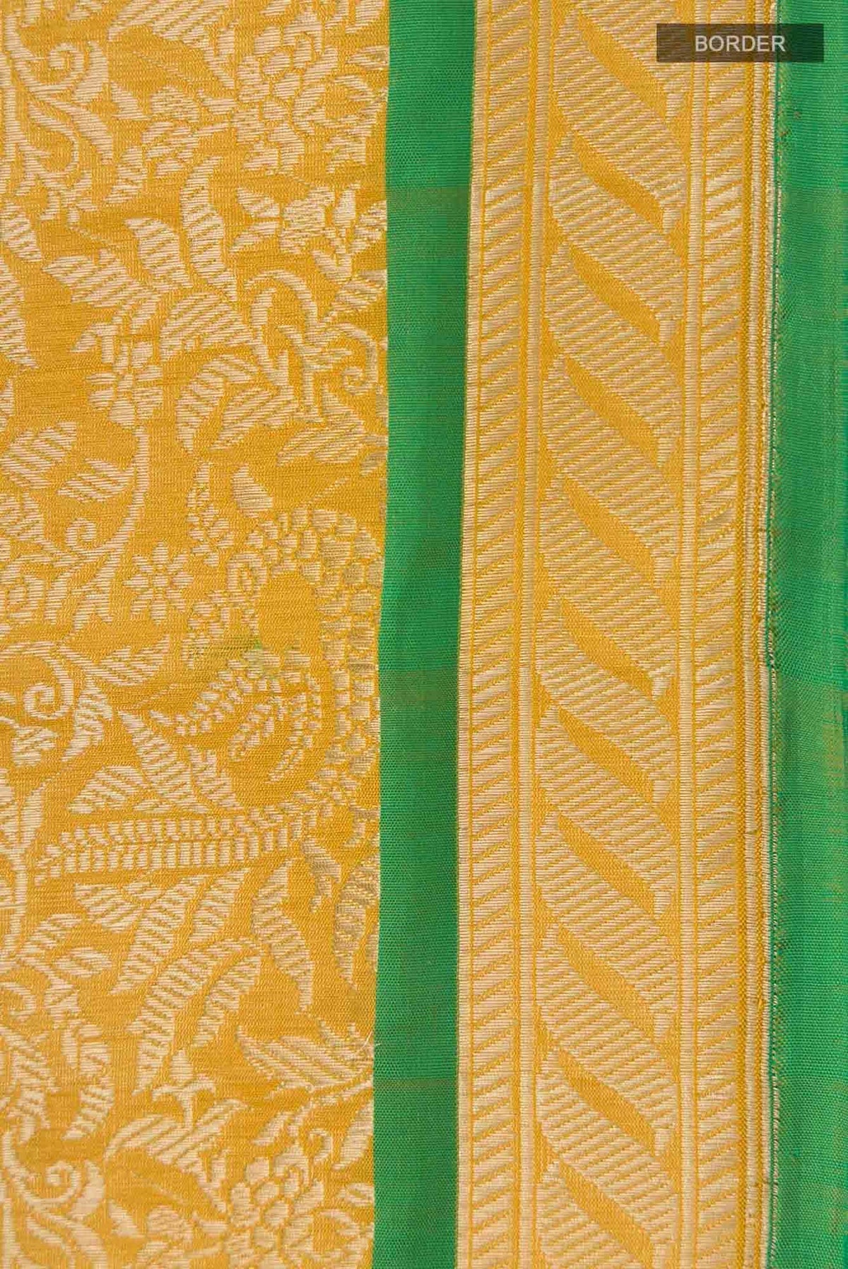 Gazal-Yellow Banarasi Silk Saree
