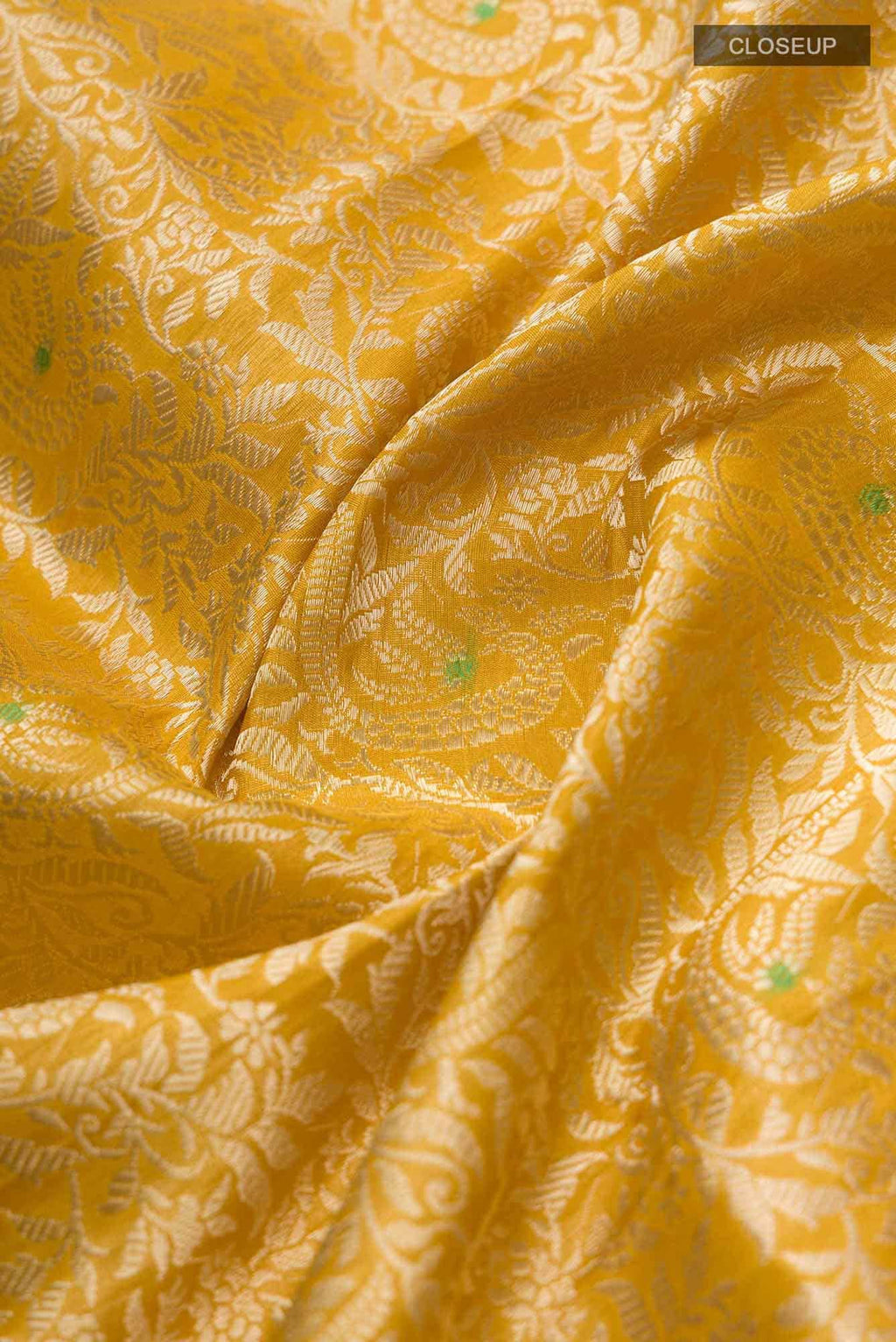 Gazal-Yellow Banarasi Silk Saree