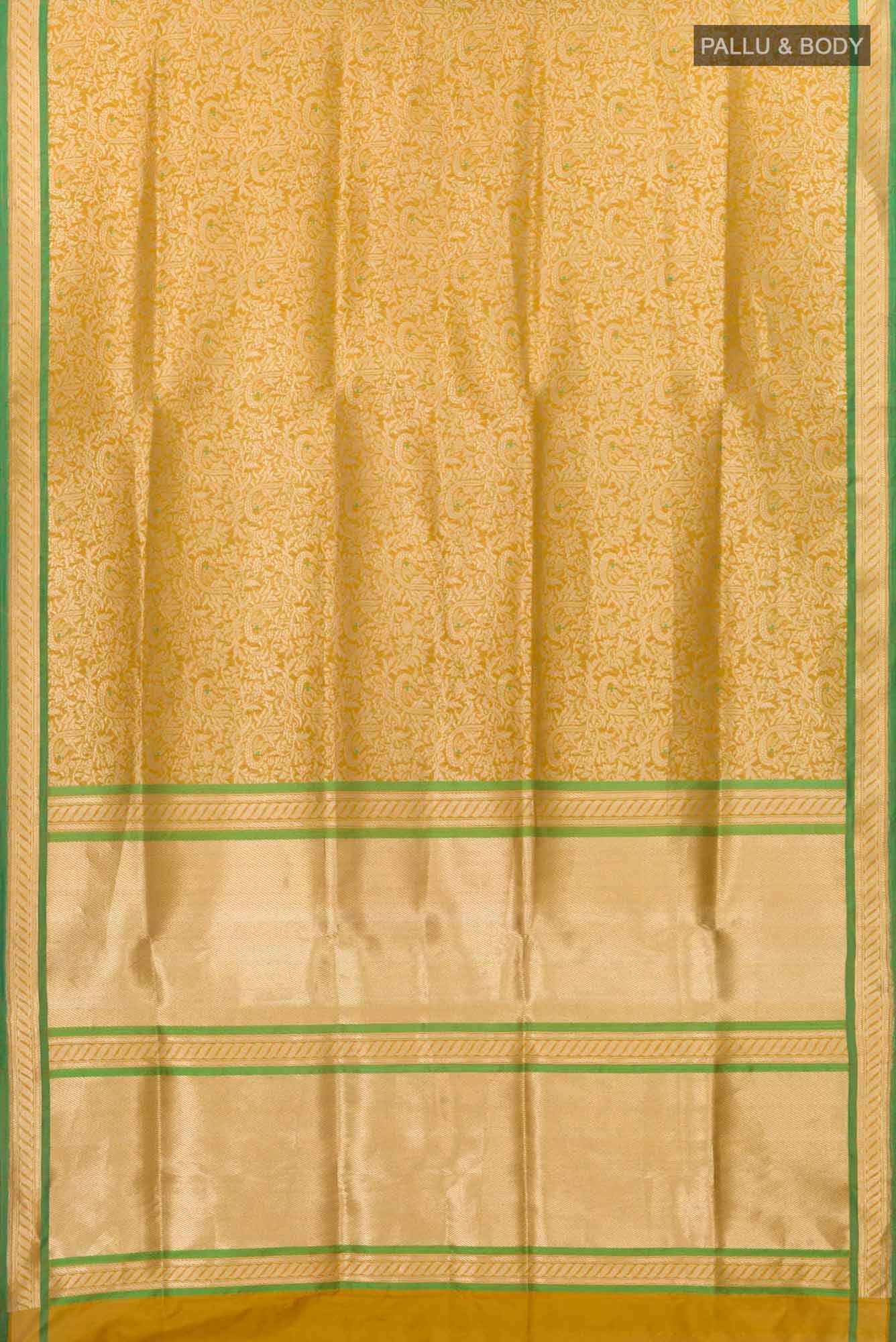 Gazal-Yellow Banarasi Silk Saree