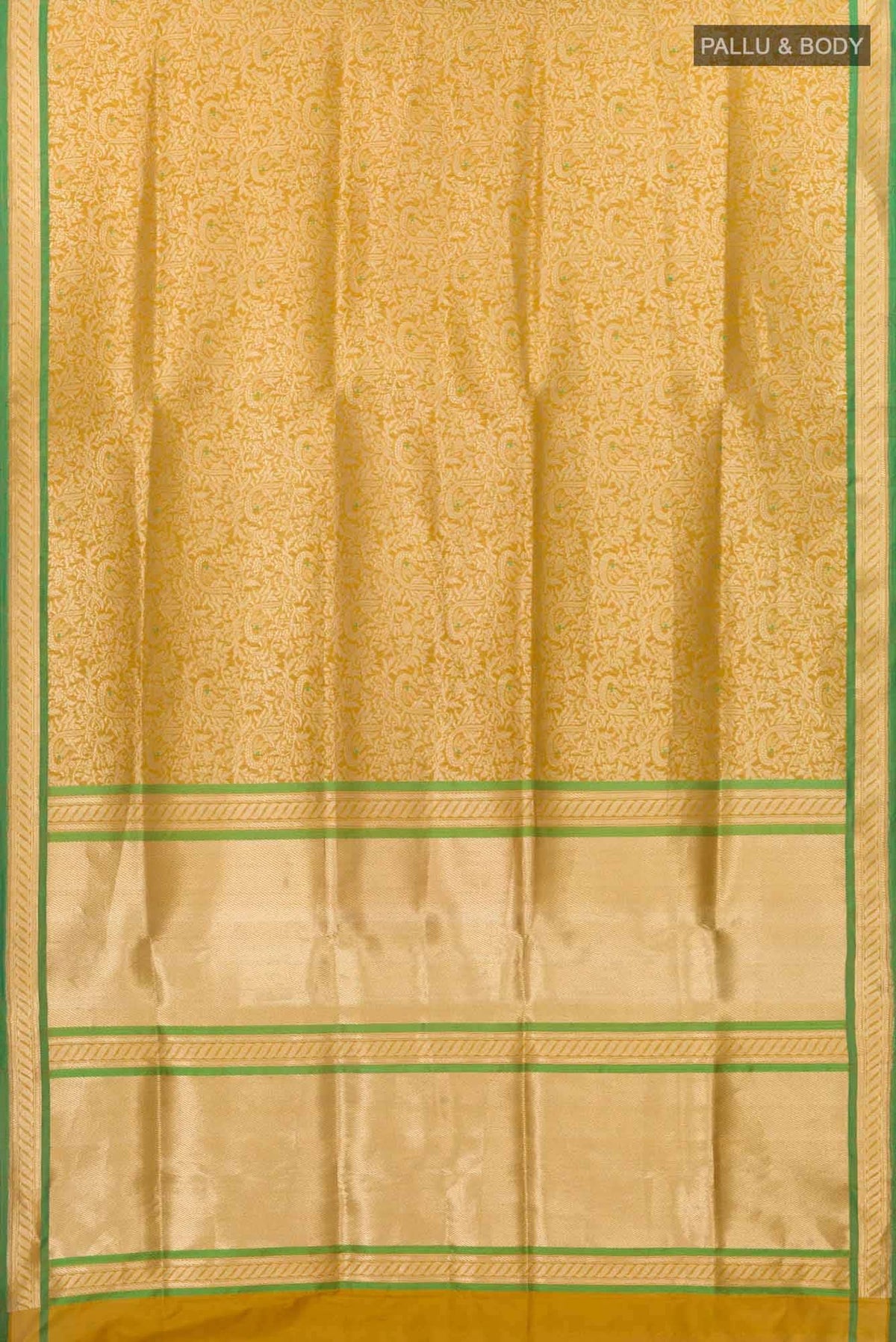 Gazal-Yellow Banarasi Silk Saree