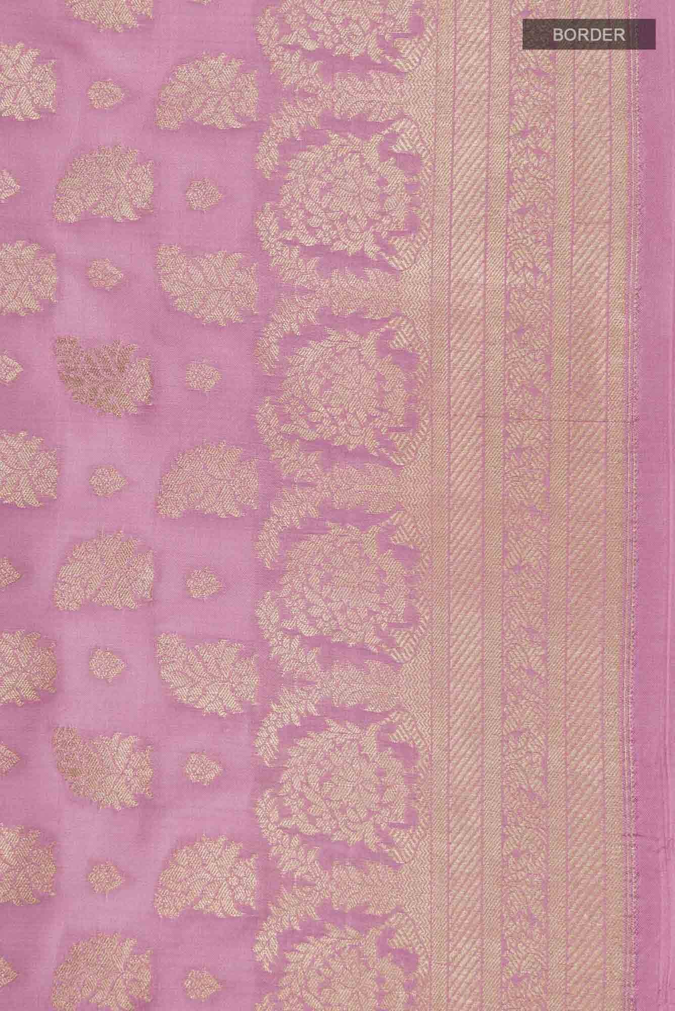 Bhumi-Pink Banarasi Silk Saree