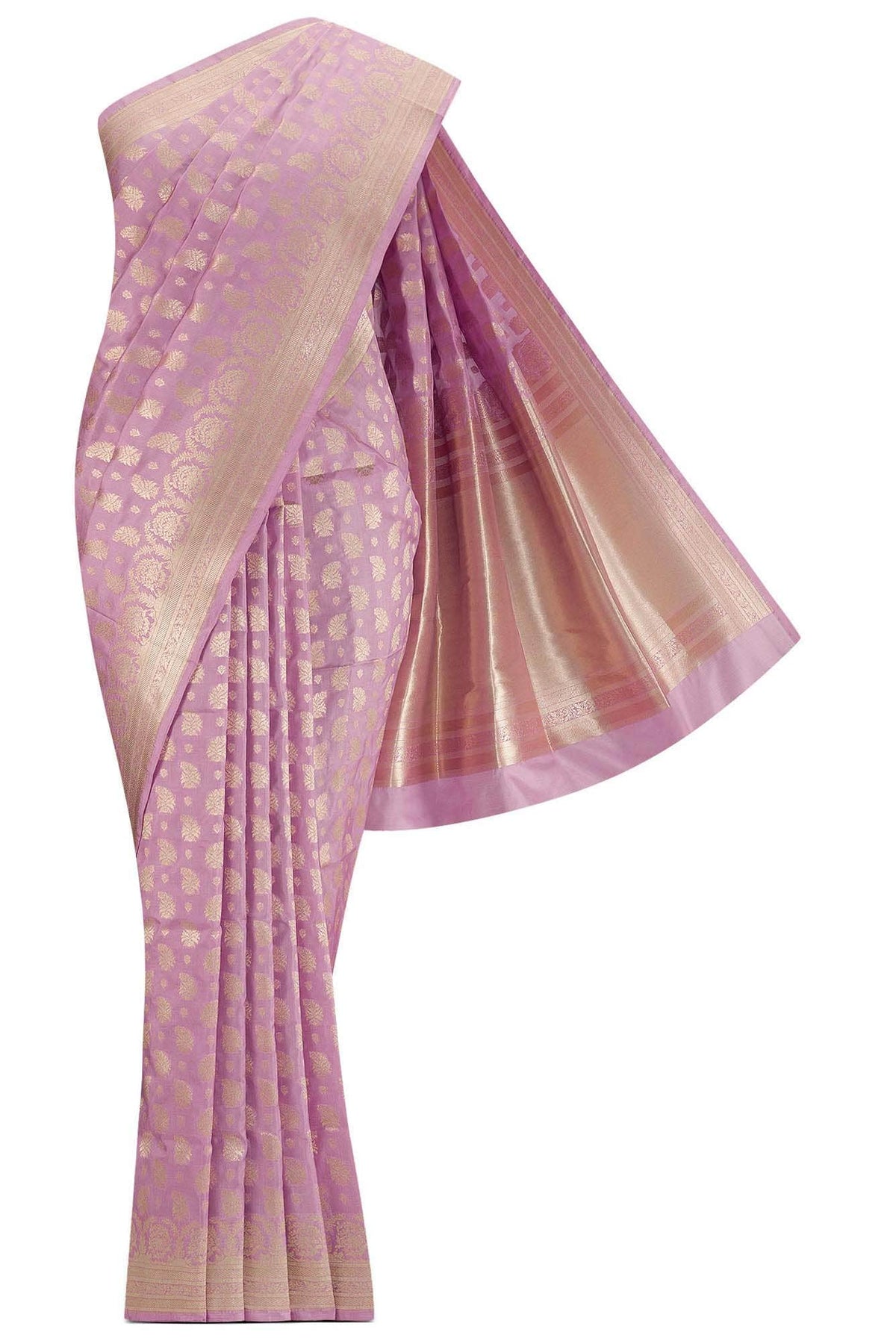 Bhumi-Pink Banarasi Silk Saree