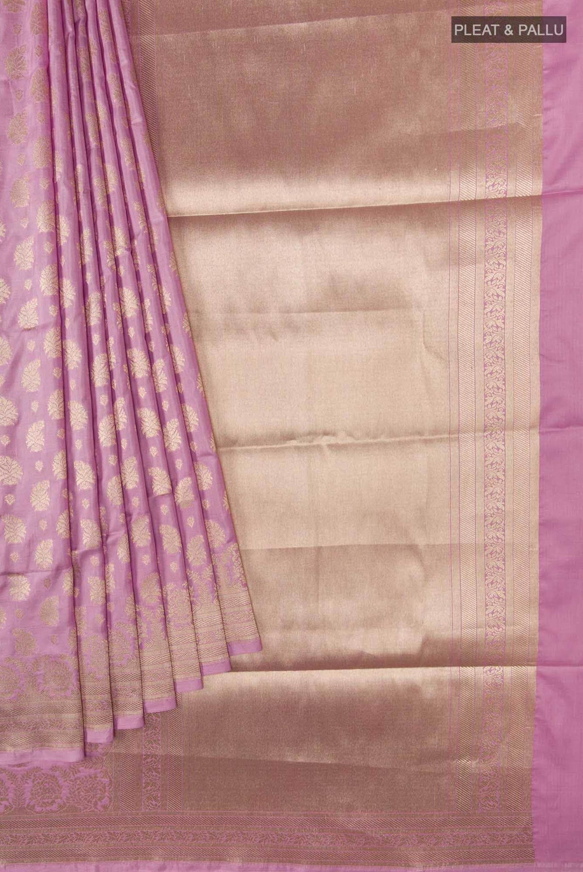 Bhumi-Pink Banarasi Silk Saree