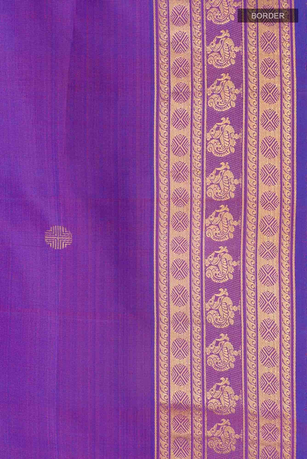 Anudhyana-Purple with Pink Dual Tone Kanchipuram Silk Saree