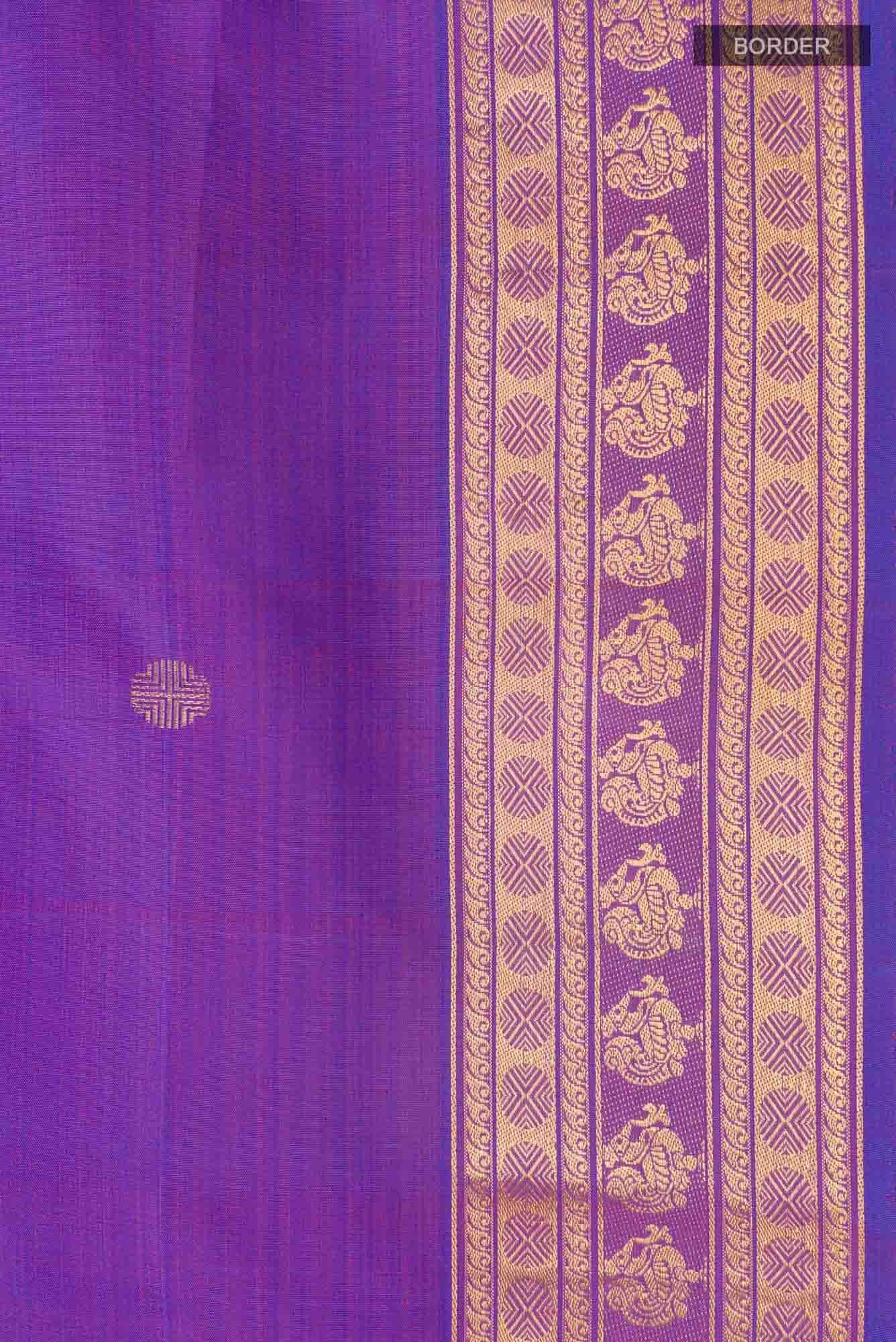 Anudhyana-Purple with Pink Dual Tone Kanchipuram Silk Saree