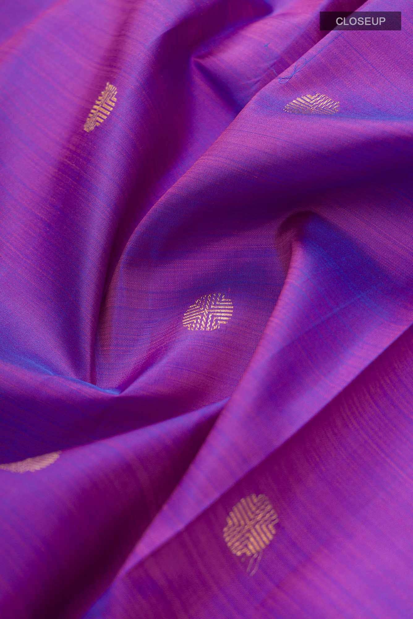 Anudhyana-Purple with Pink Dual Tone Kanchipuram Silk Saree