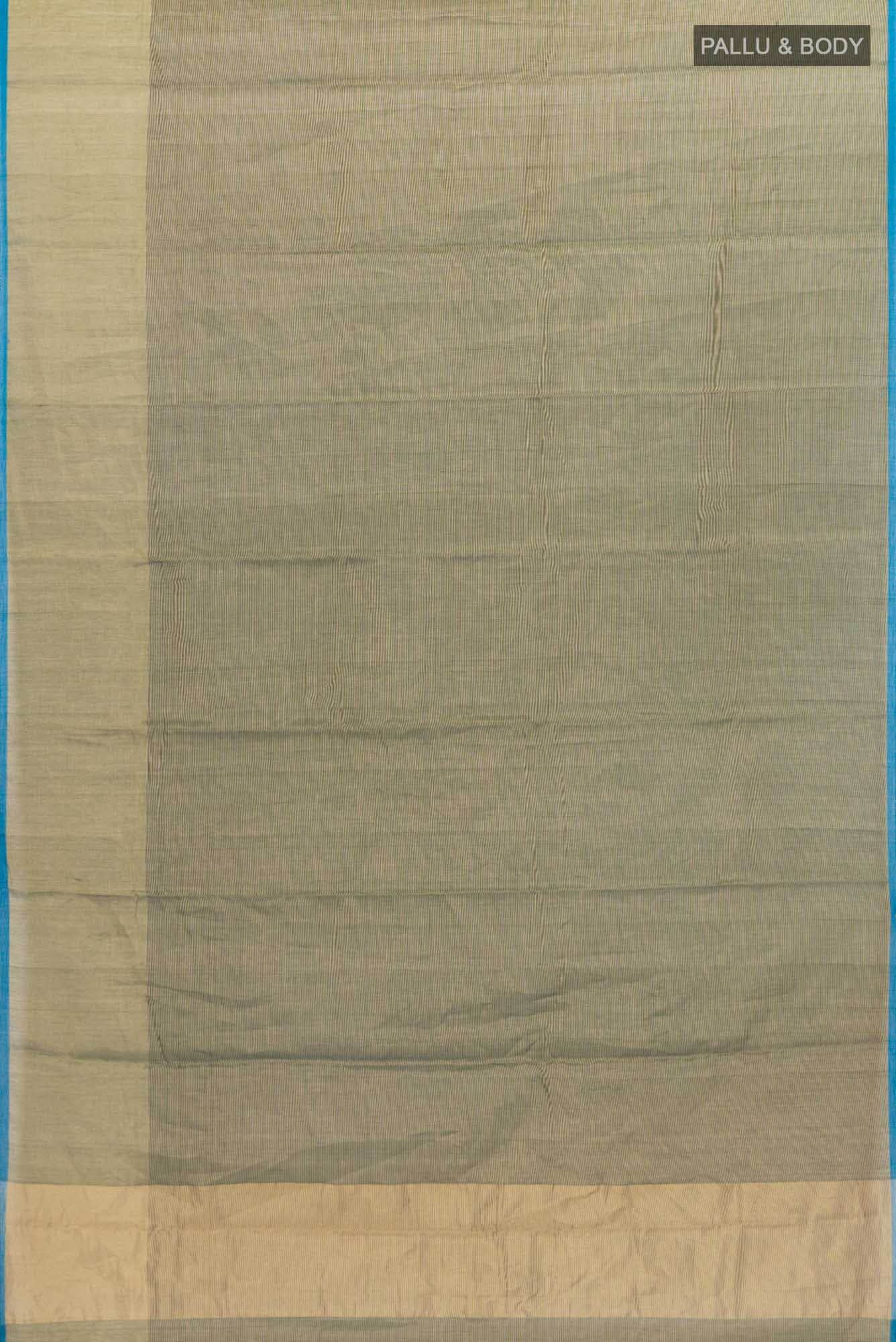 Green Chanderi Tissue Silk Cotton Saree