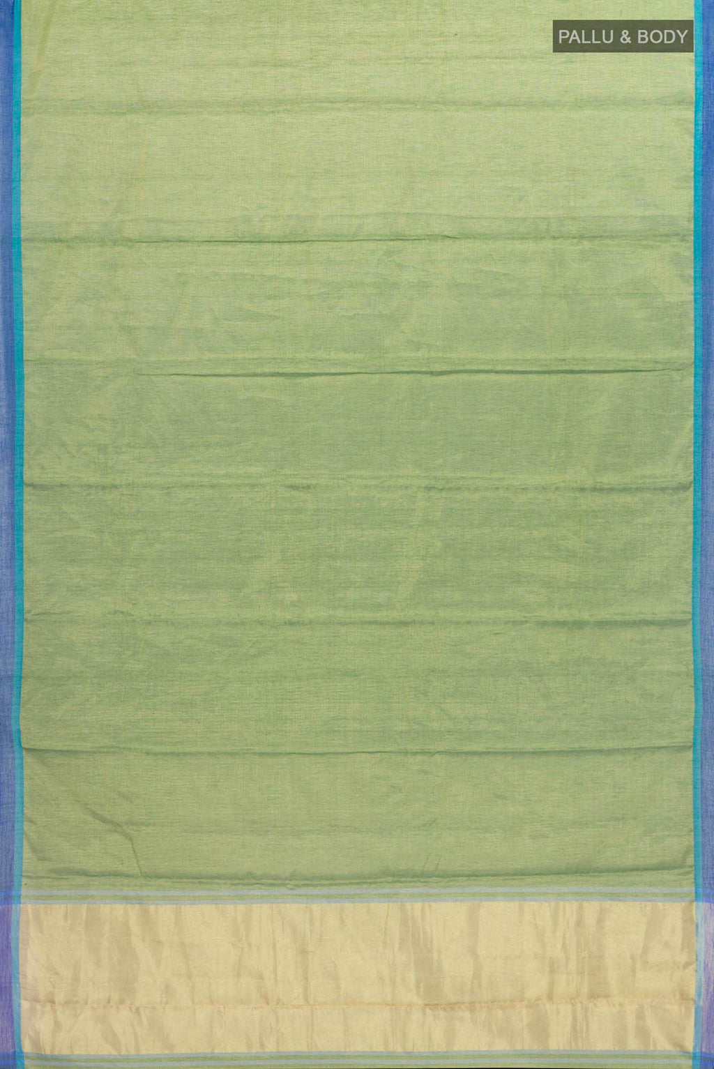 Green Chanderi Tissue Silk Cotton Saree