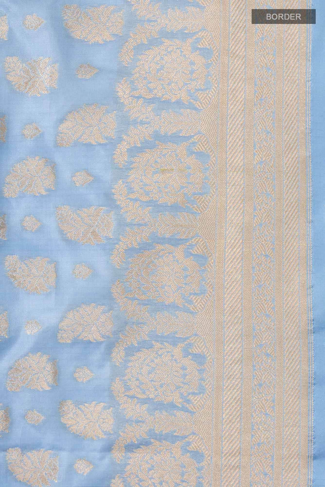 Bhumi-Blue Banarasi Silk Saree