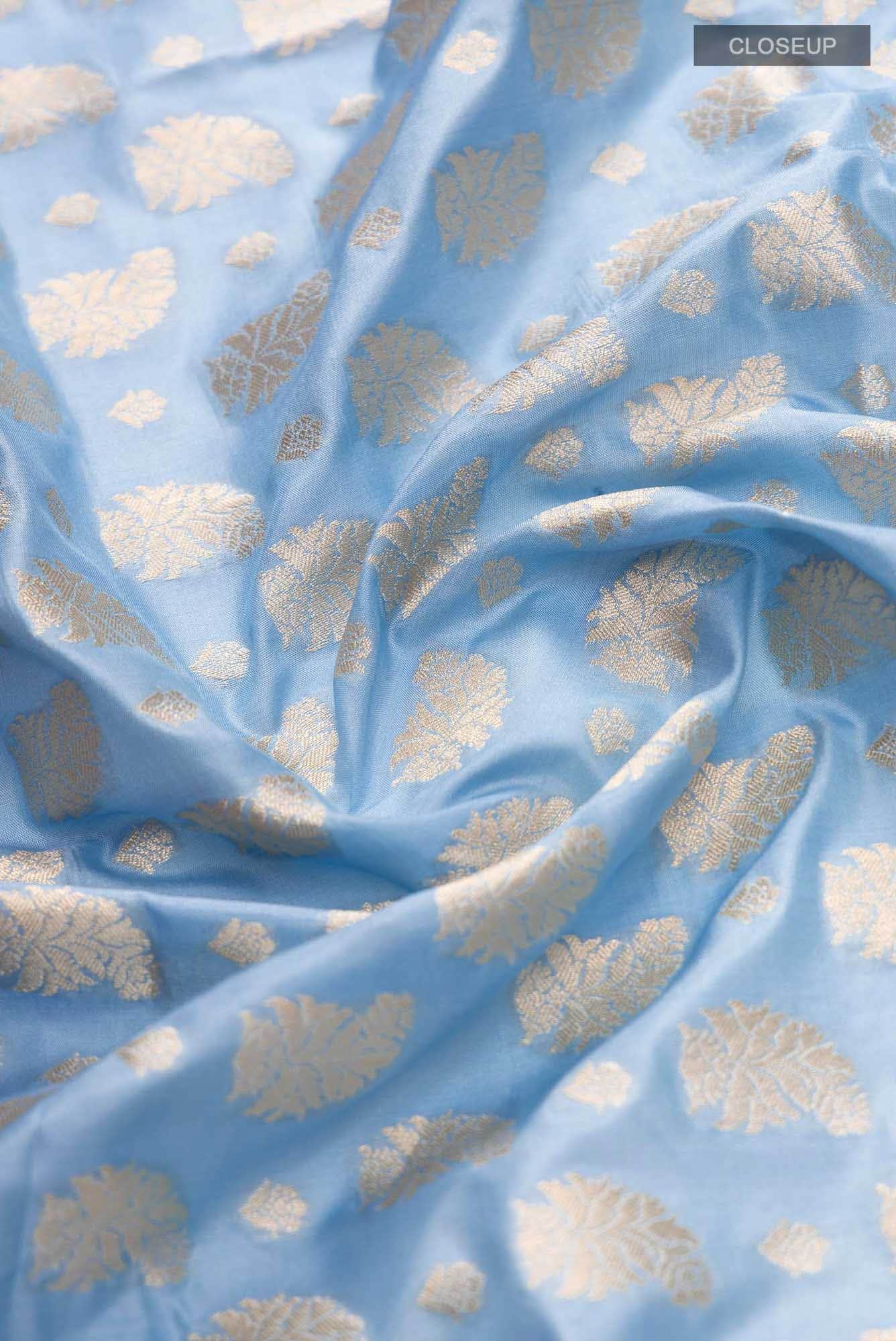 Bhumi-Blue Banarasi Silk Saree