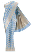 Bhumi-Blue Banarasi Silk Saree