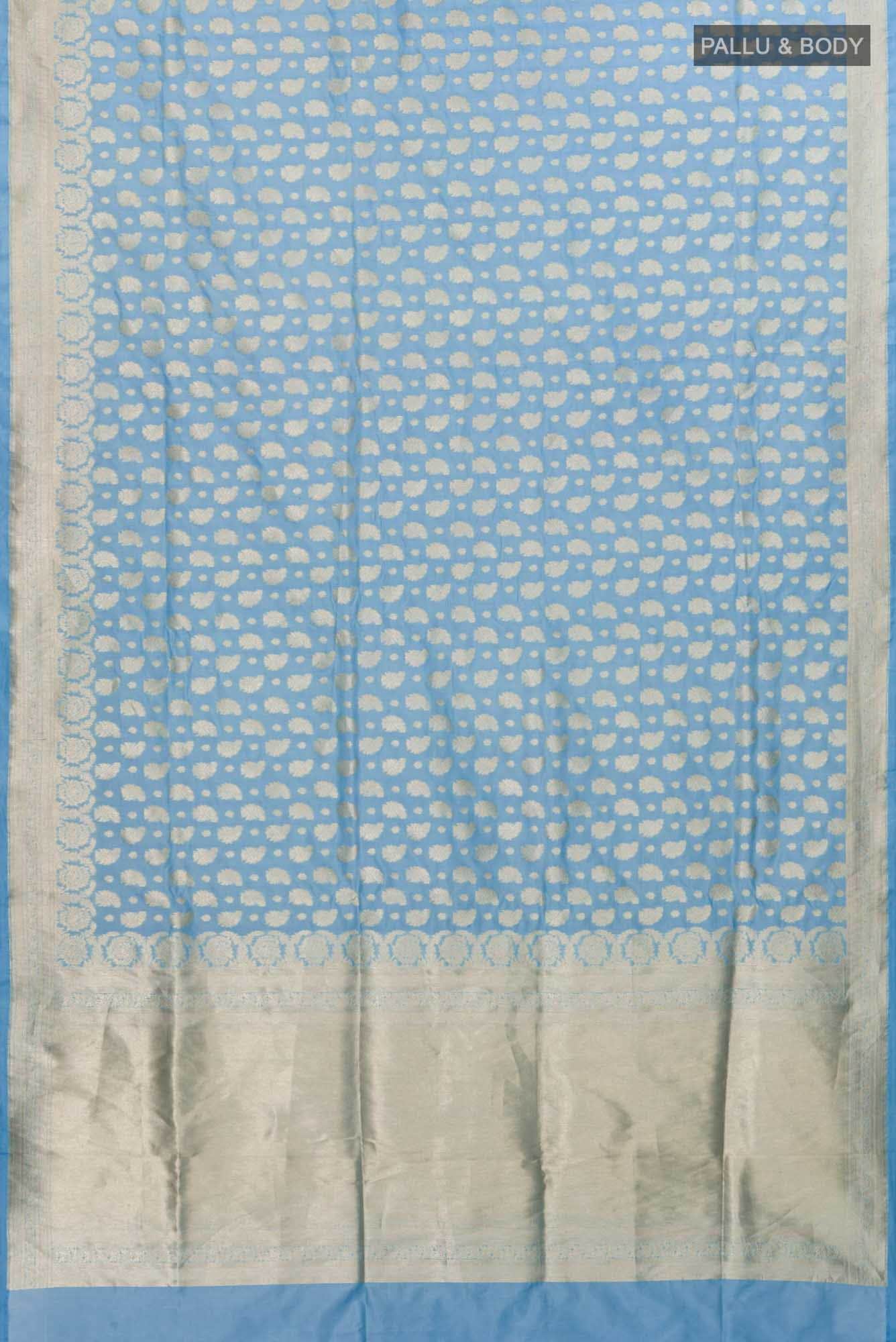 Bhumi-Blue Banarasi Silk Saree