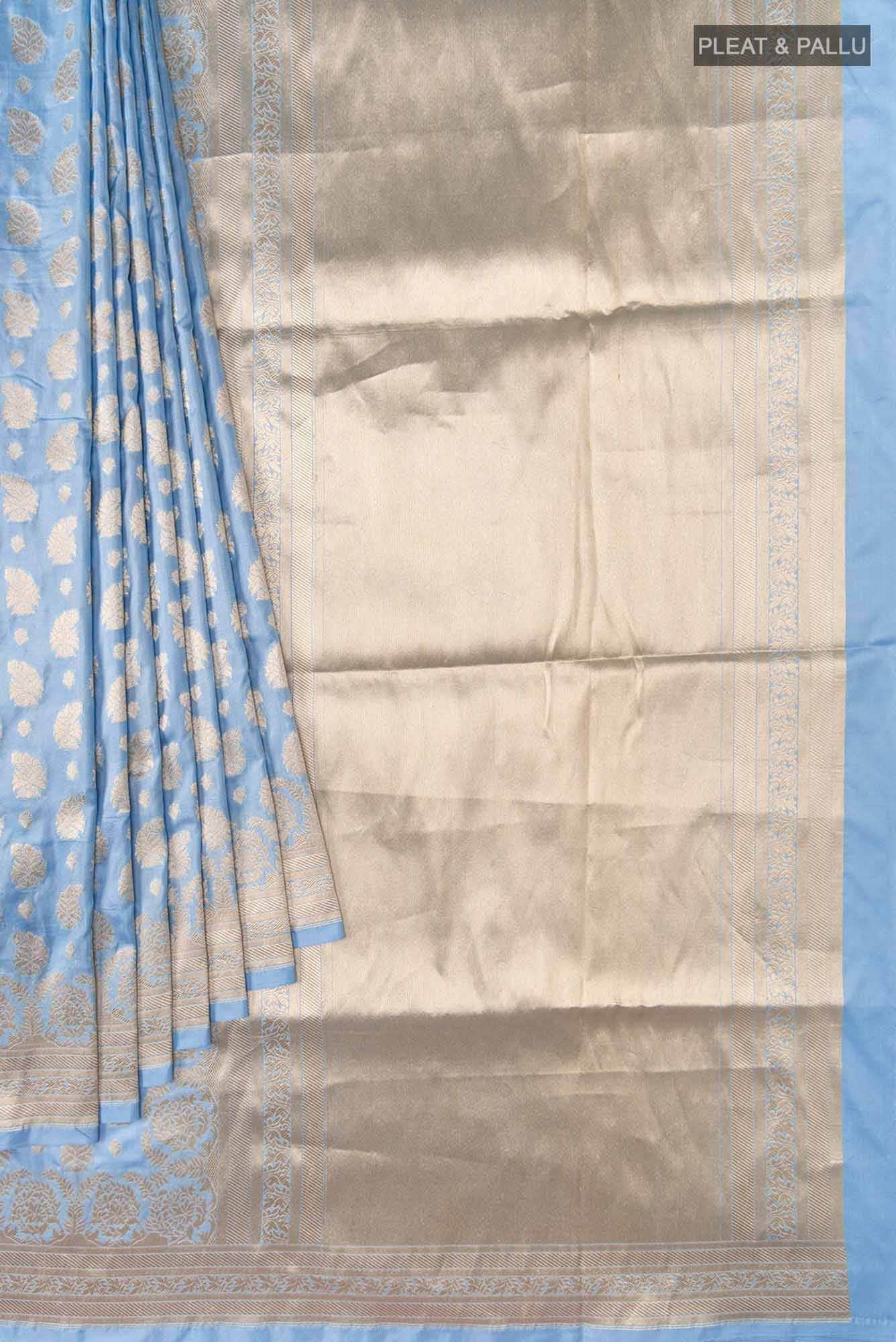 Bhumi-Blue Banarasi Silk Saree