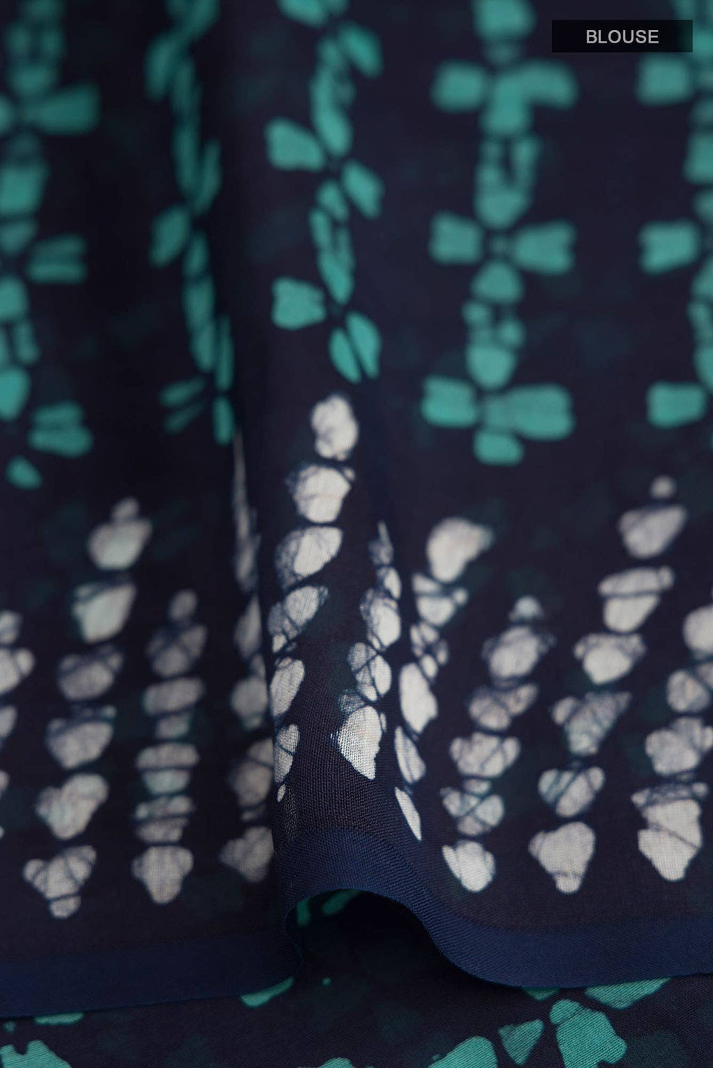 Navy Blue Silk Cotton Saree