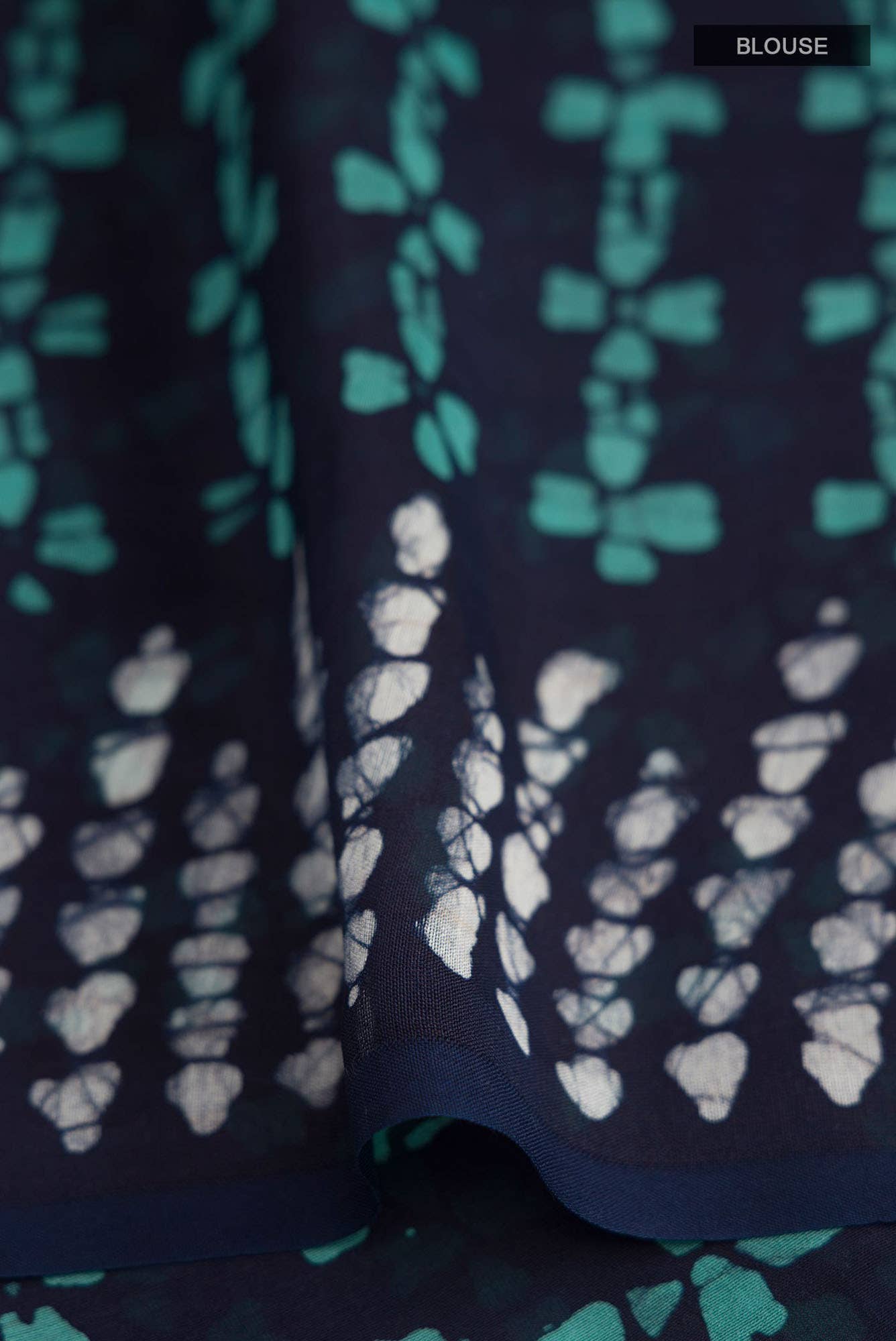 Navy Blue Silk Cotton Saree