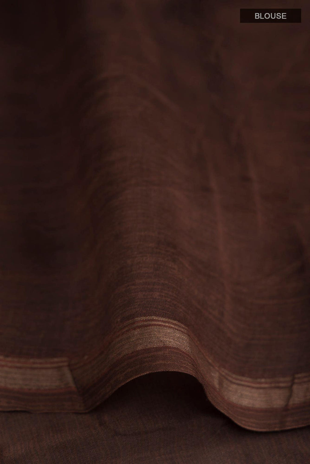 Brown Silk Cotton Saree