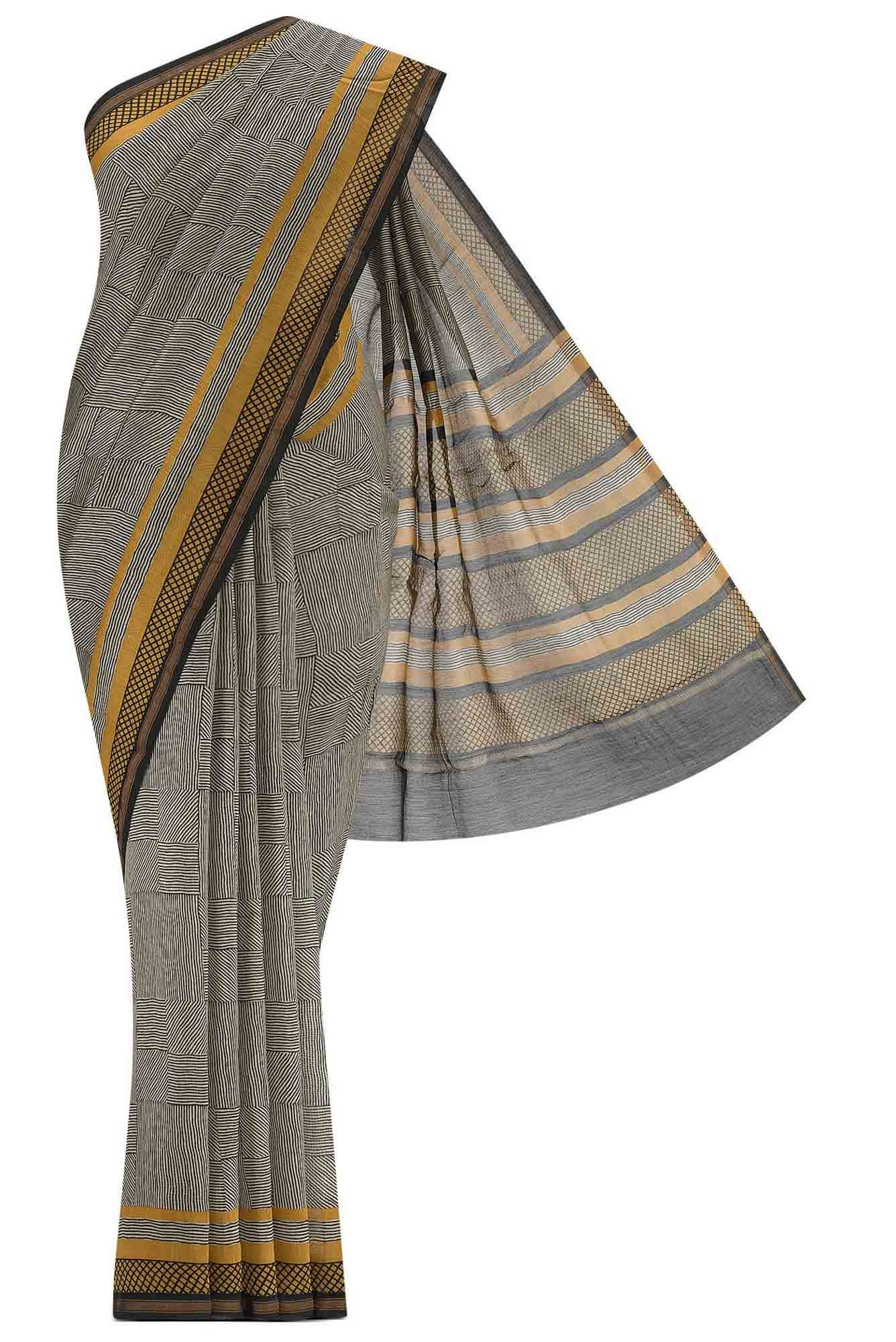 Black Silk Cotton Saree