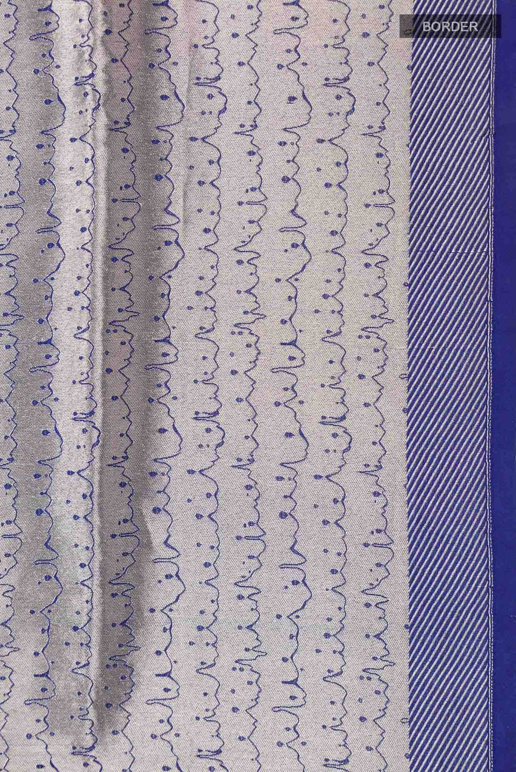 Molten-Blue Banarasi Silk Saree