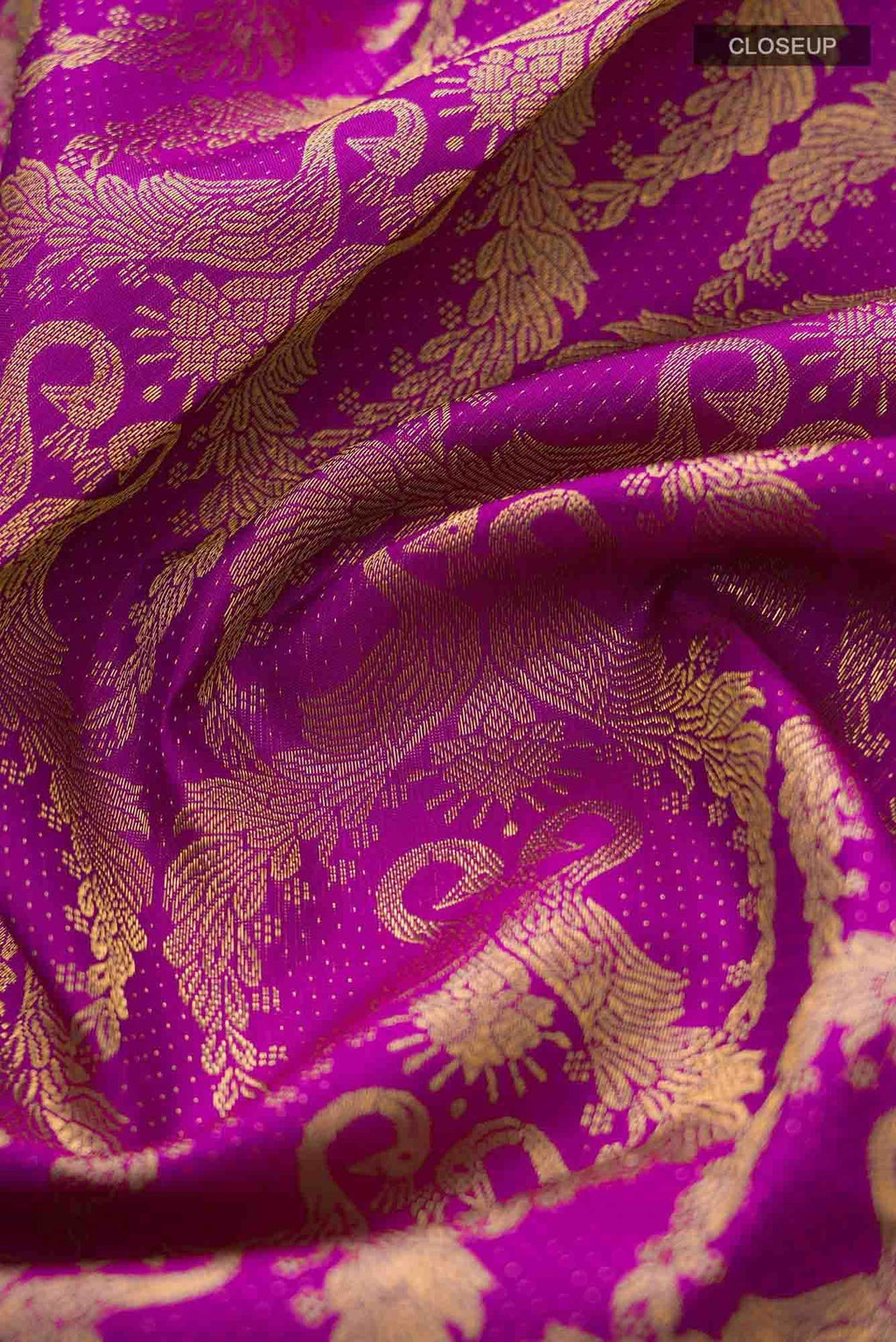 Mayilkan-Magenta Kanchipuram Silk Saree