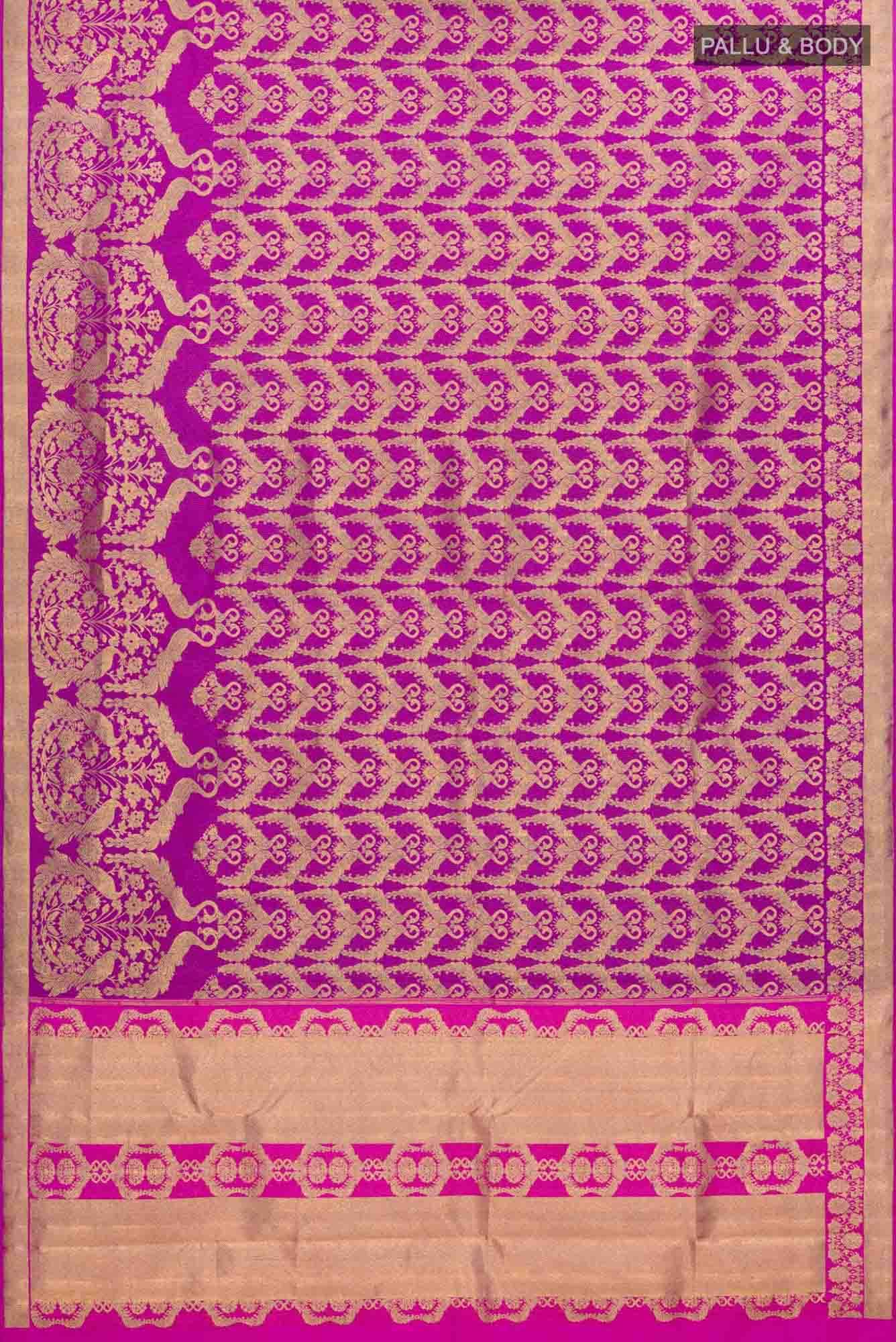 Mayilkan-Magenta Kanchipuram Silk Saree