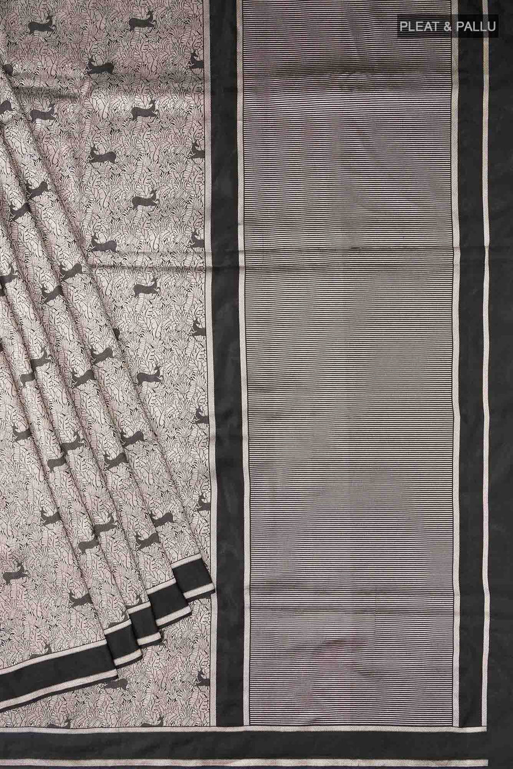 Prance-Black Banarasi Silk Saree