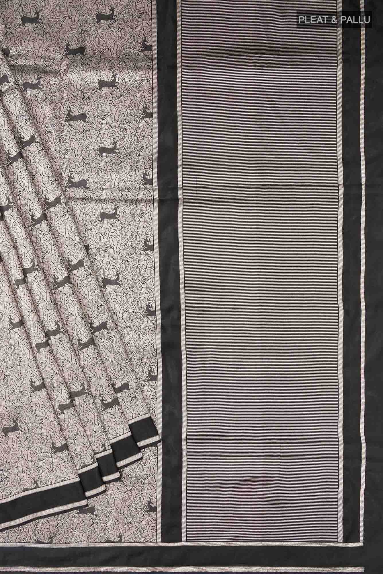 Prance-Black Banarasi Silk Saree