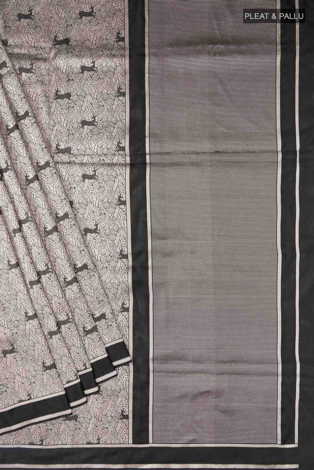 Prance-Black Banarasi Silk Saree
