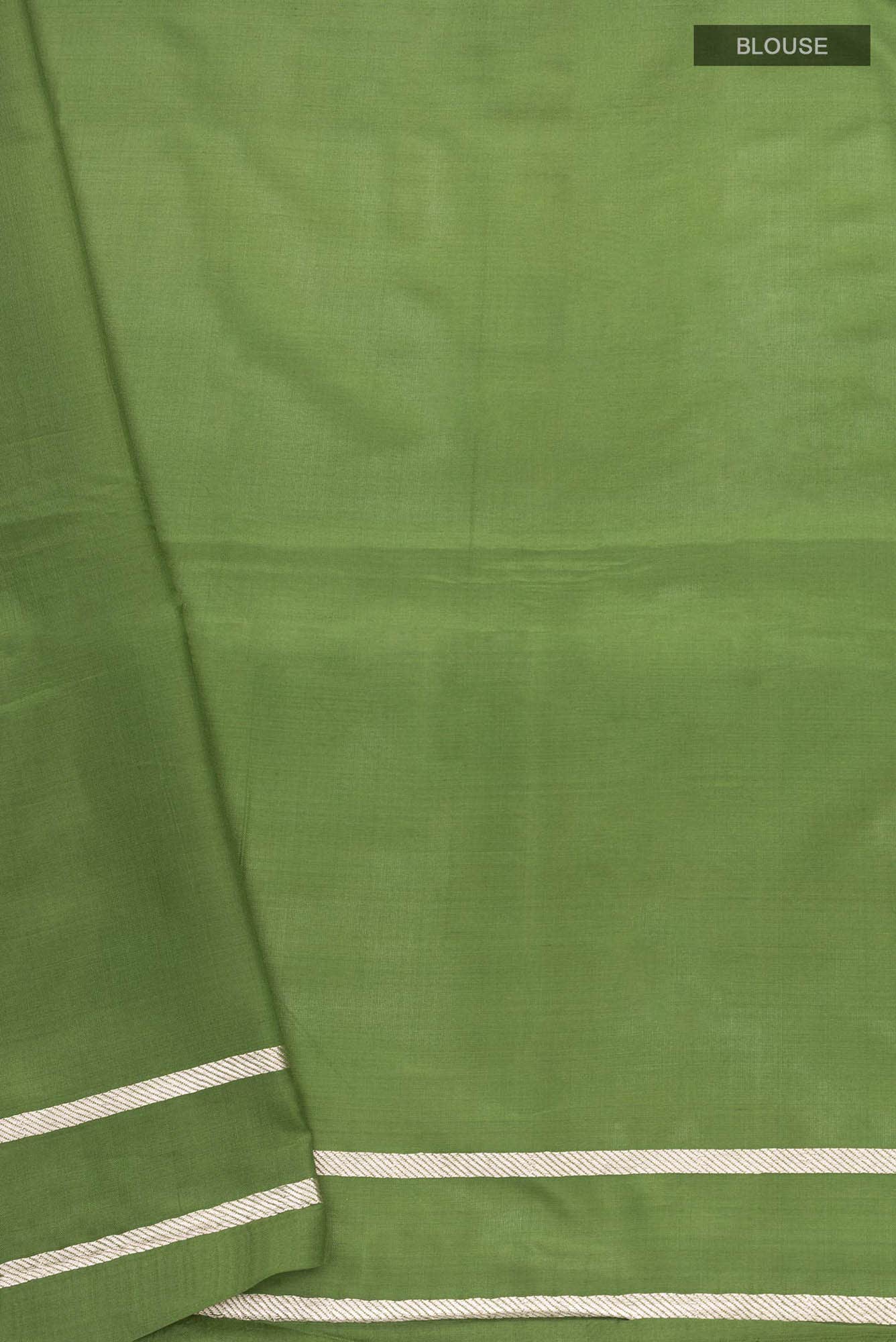 Prance-Green Banarasi Silk Saree