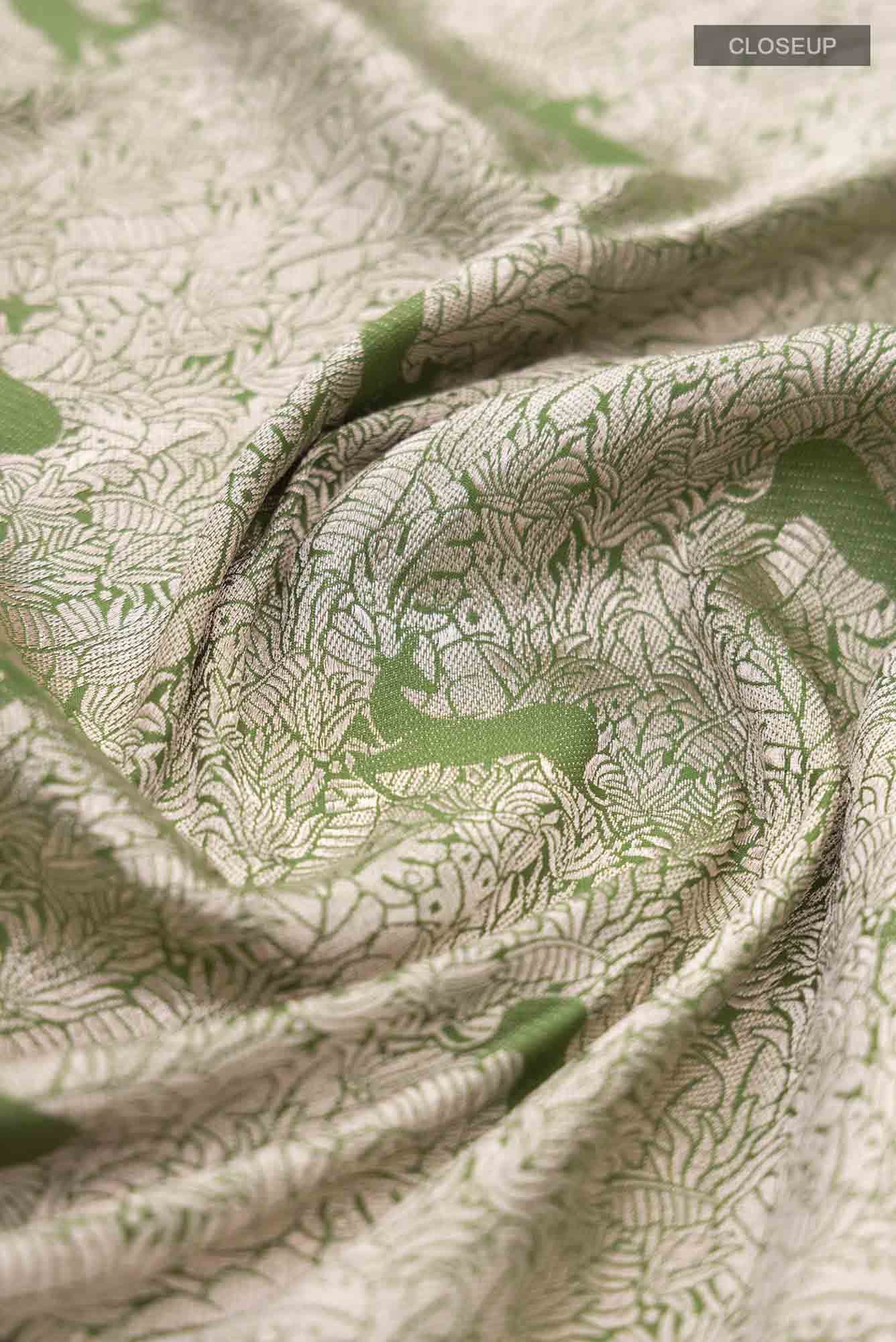 Prance-Green Banarasi Silk Saree