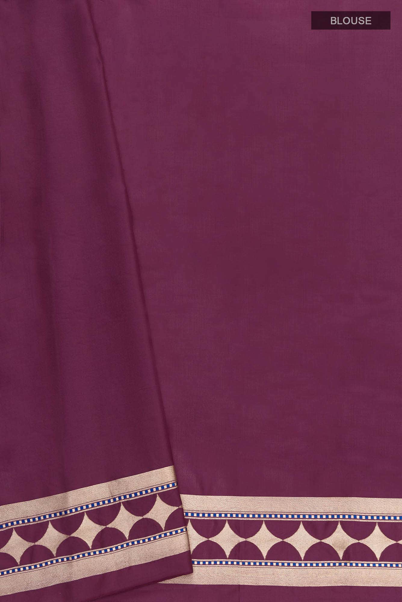 Shimmer Soleil-Magenta Banarasi Silk Saree