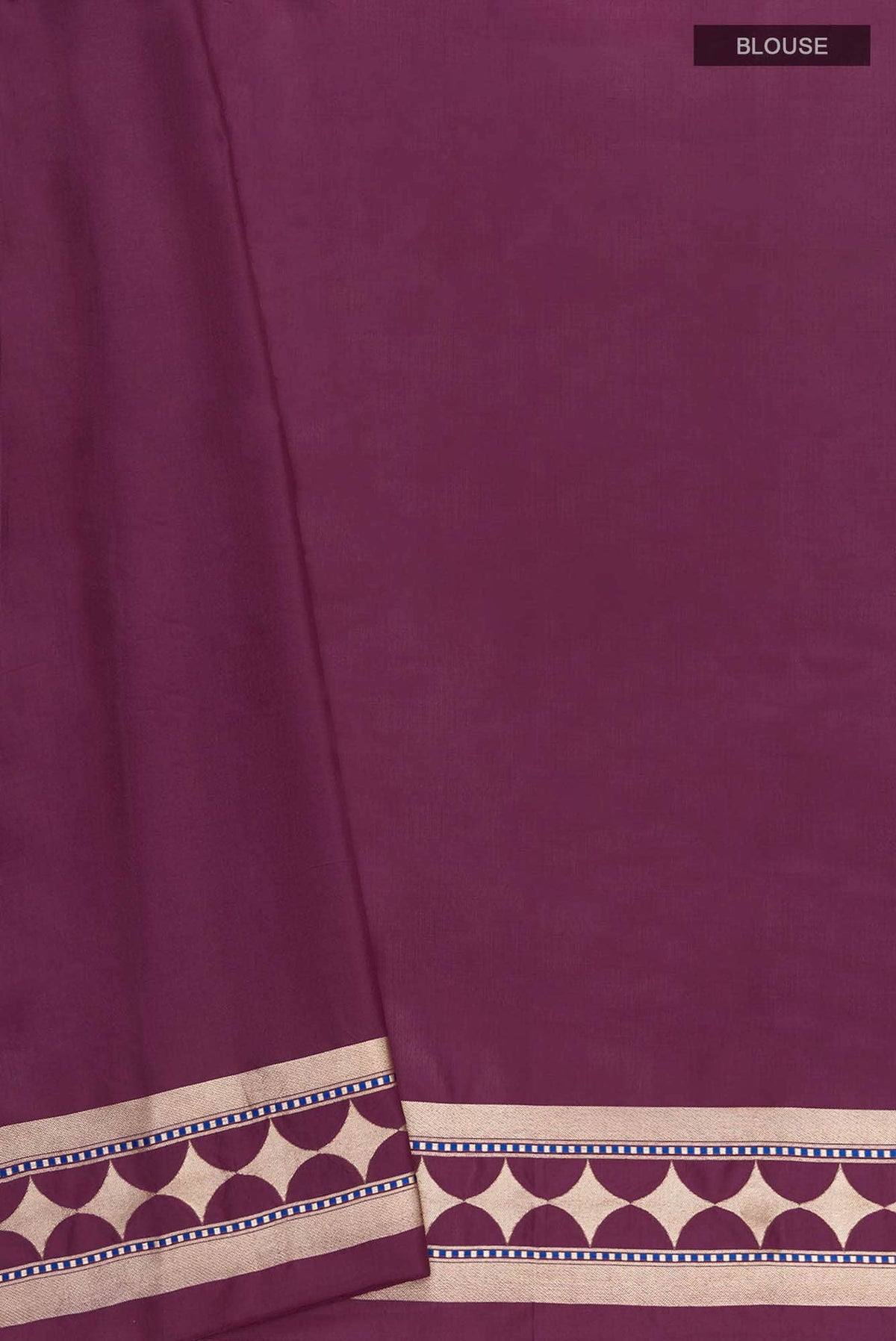 Shimmer Soleil-Magenta Banarasi Silk Saree