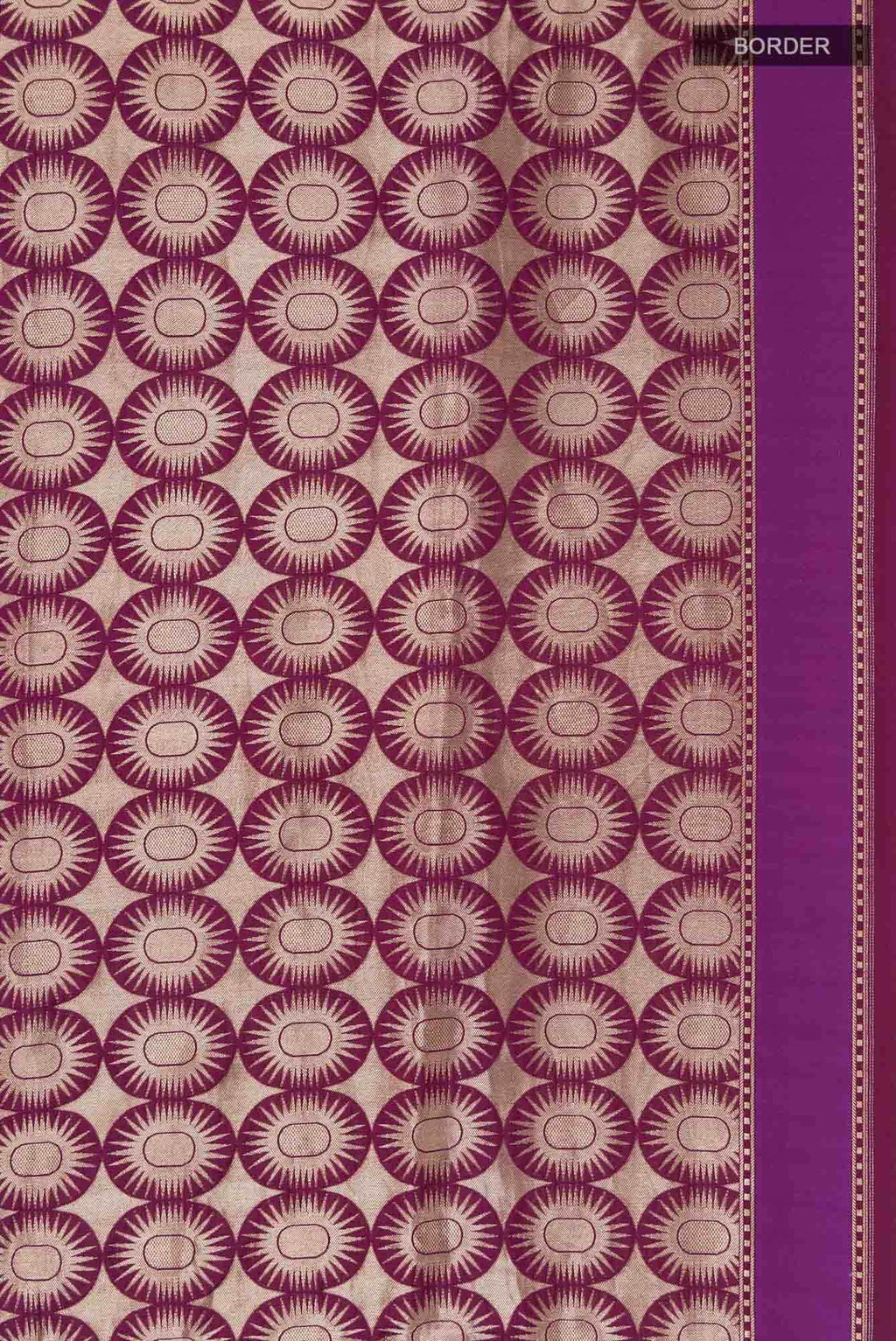 Shimmer Soleil-Magenta Banarasi Silk Saree