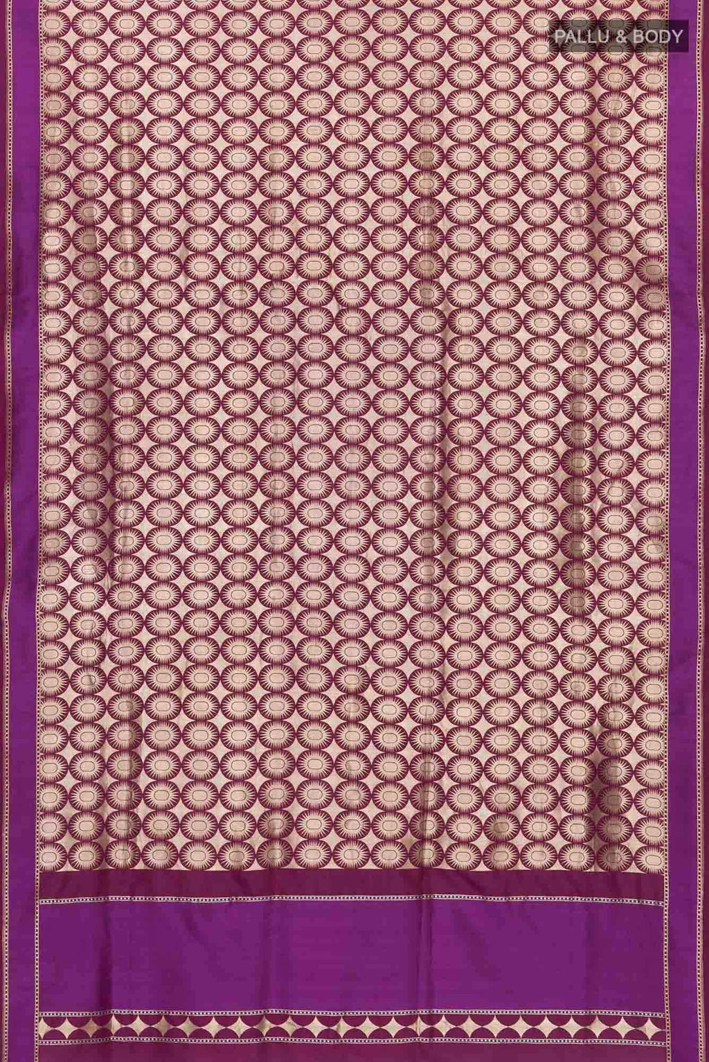 Shimmer Soleil-Magenta Banarasi Silk Saree