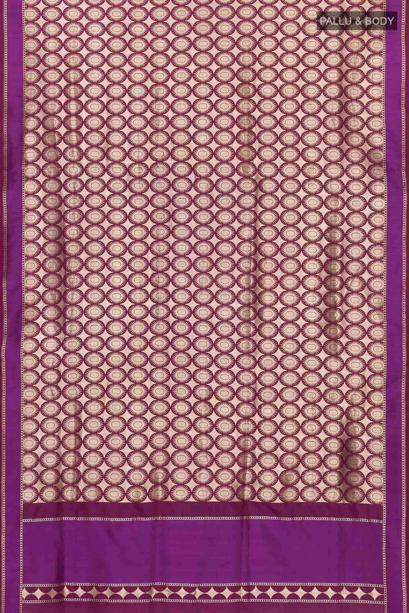 Shimmer Soleil-Magenta Banarasi Silk Saree