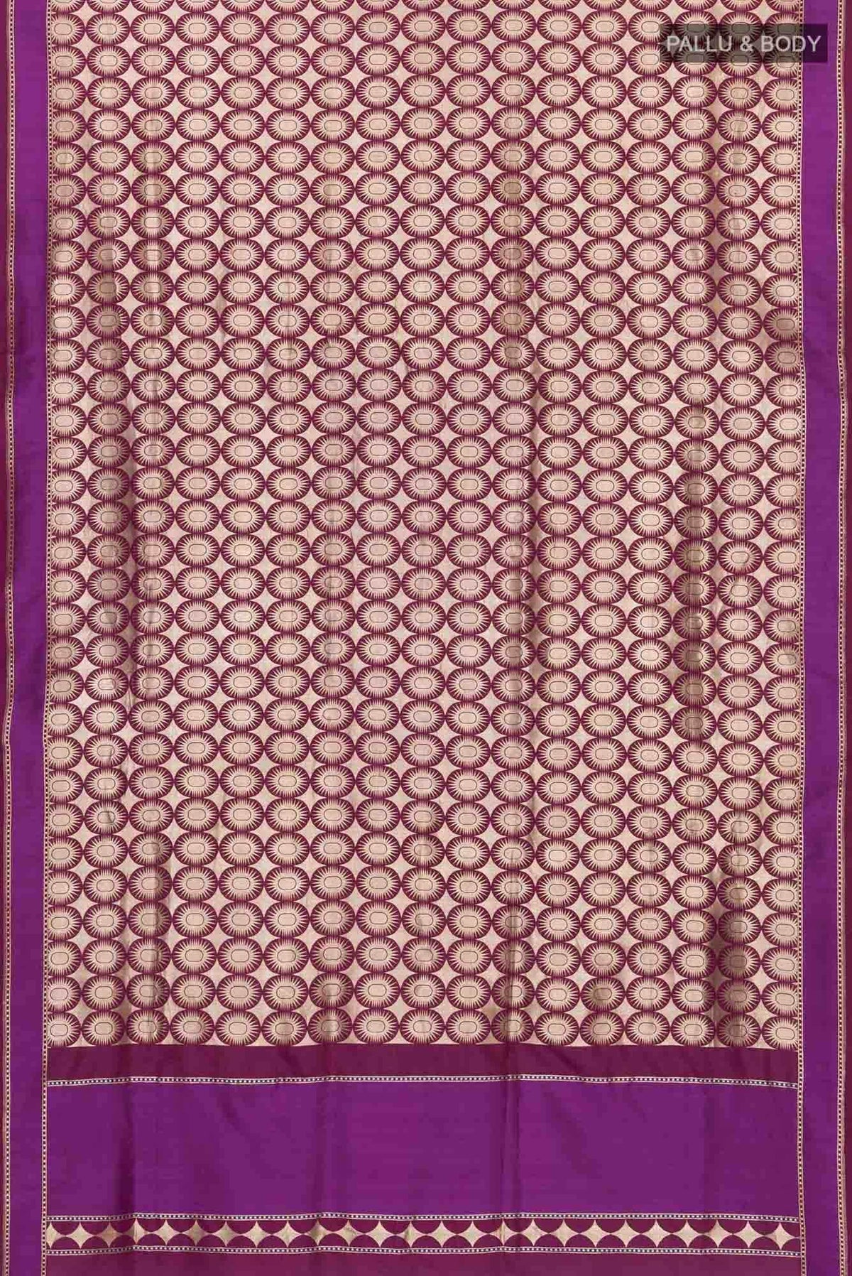 Shimmer Soleil-Magenta Banarasi Silk Saree