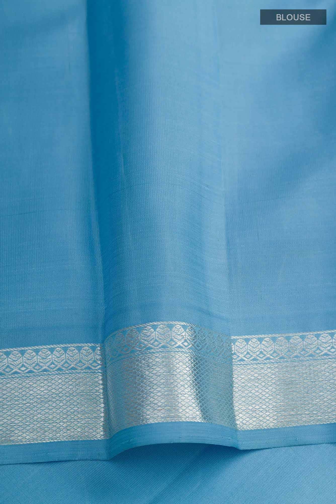Light Blue Kanchipuram Silk Saree