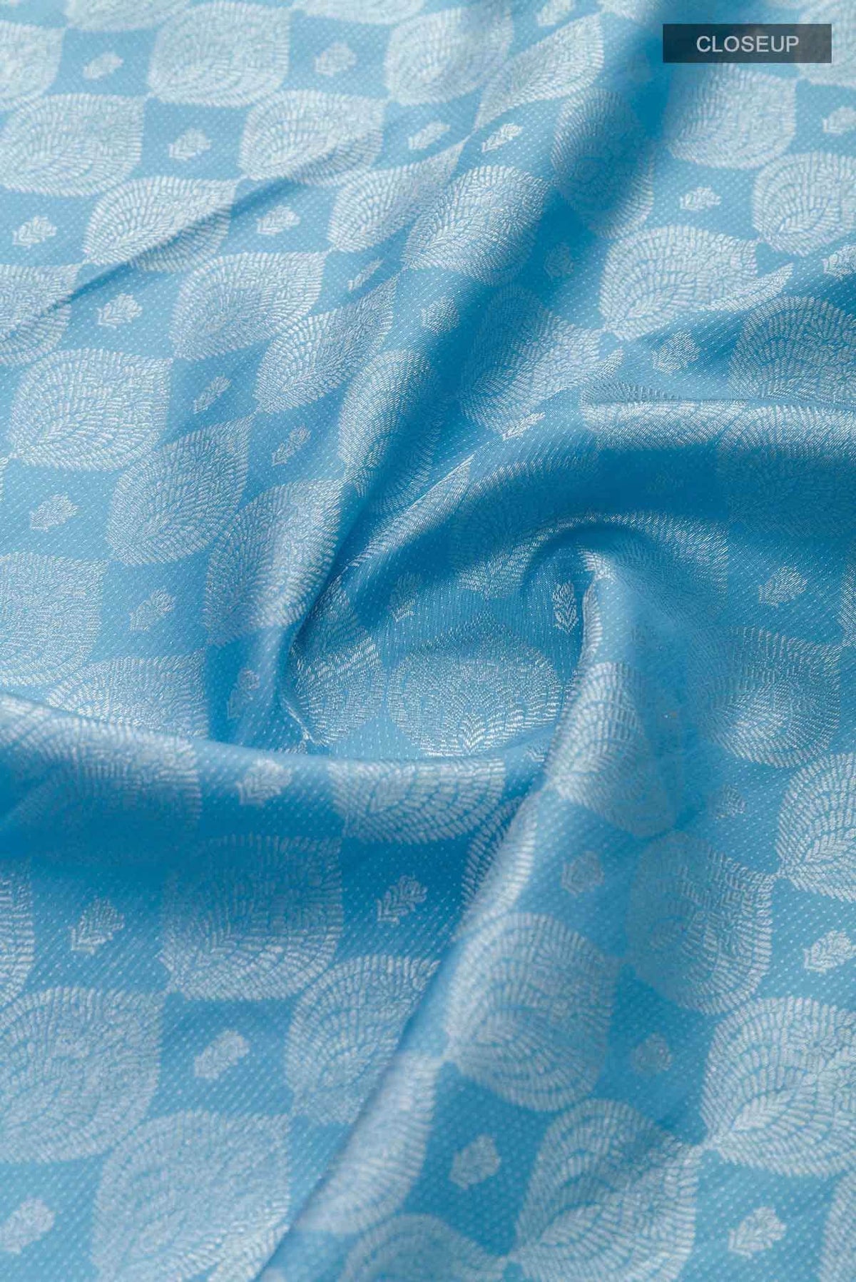 Light Blue Kanchipuram Silk Saree
