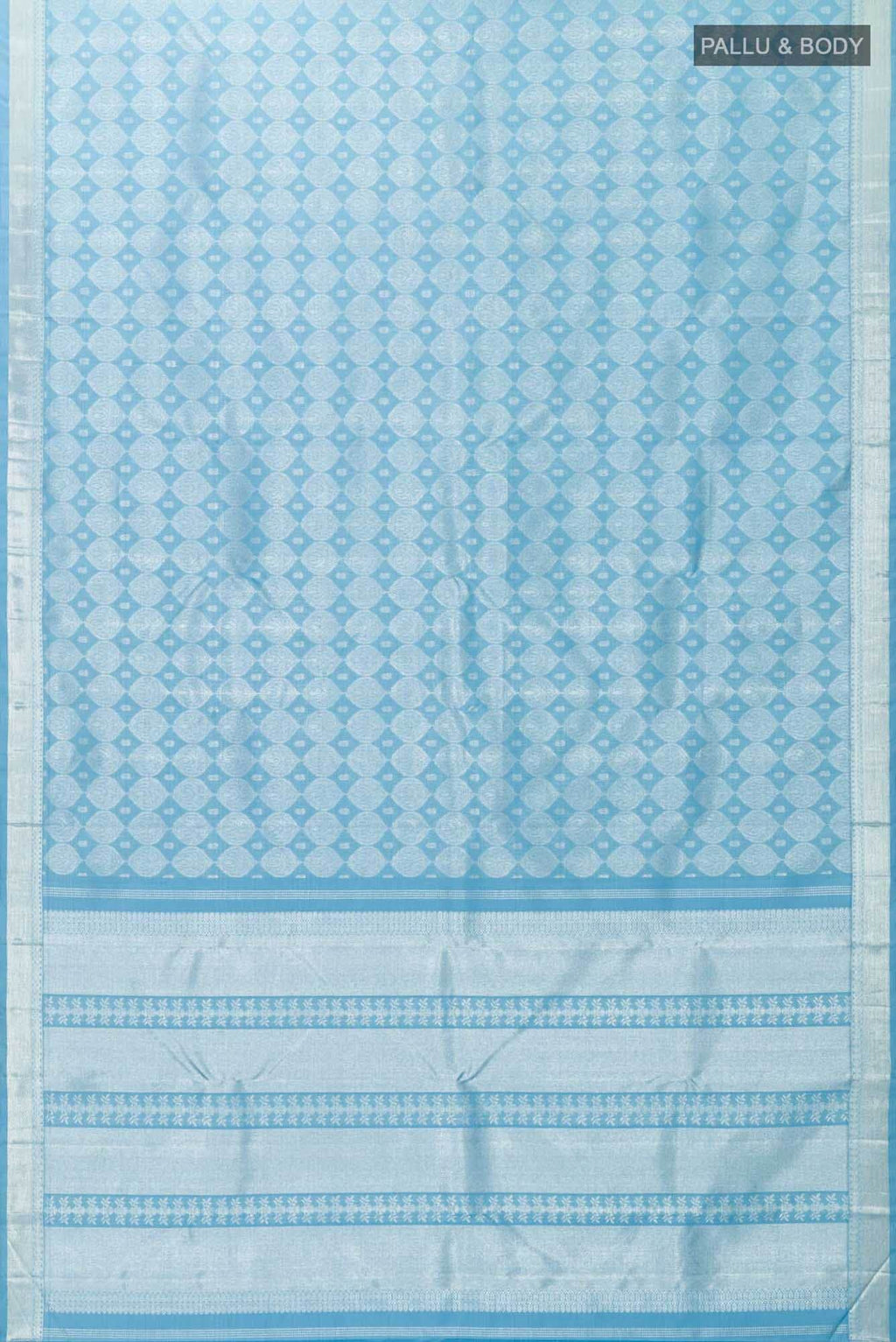 Light Blue Kanchipuram Silk Saree