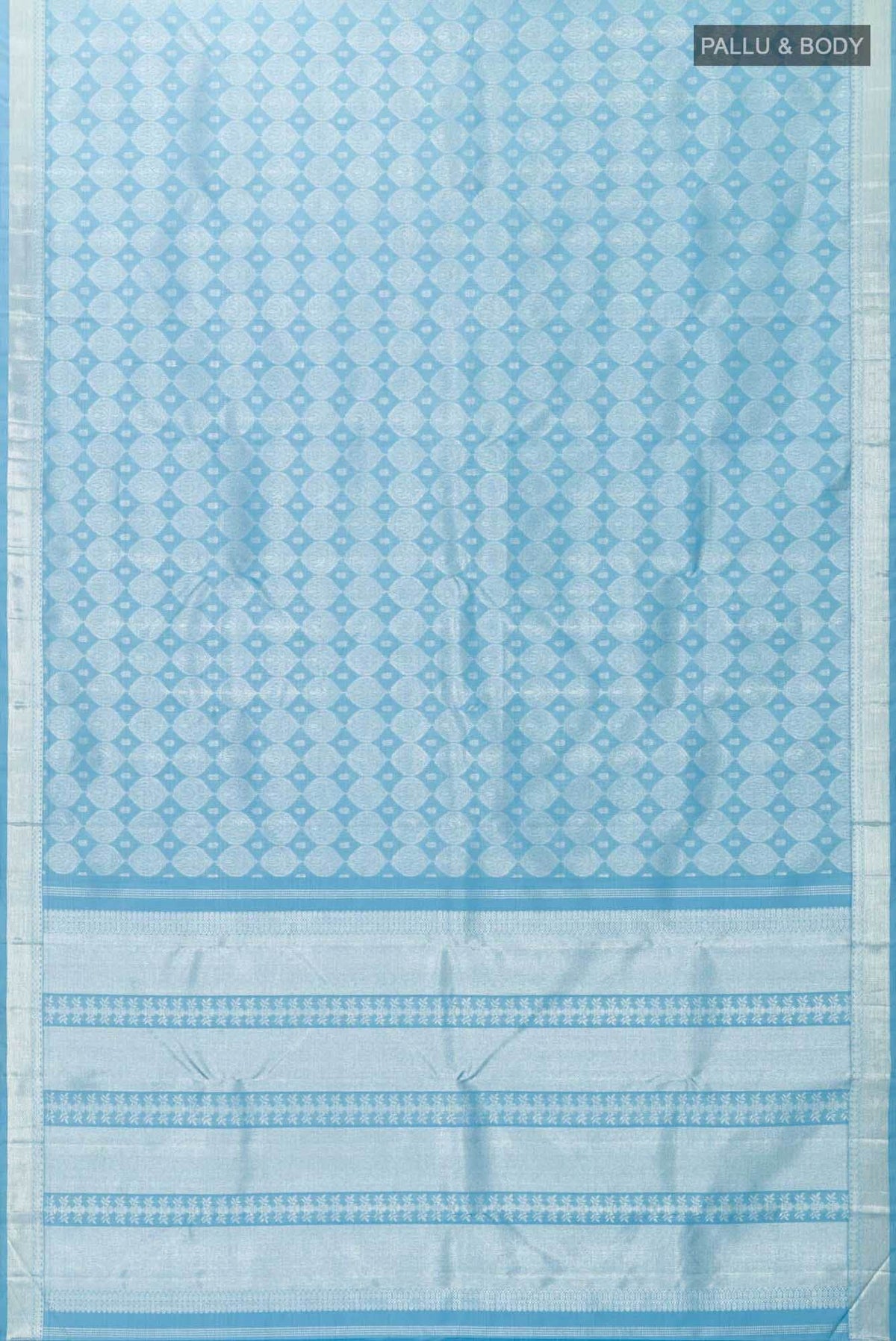 Light Blue Kanchipuram Silk Saree