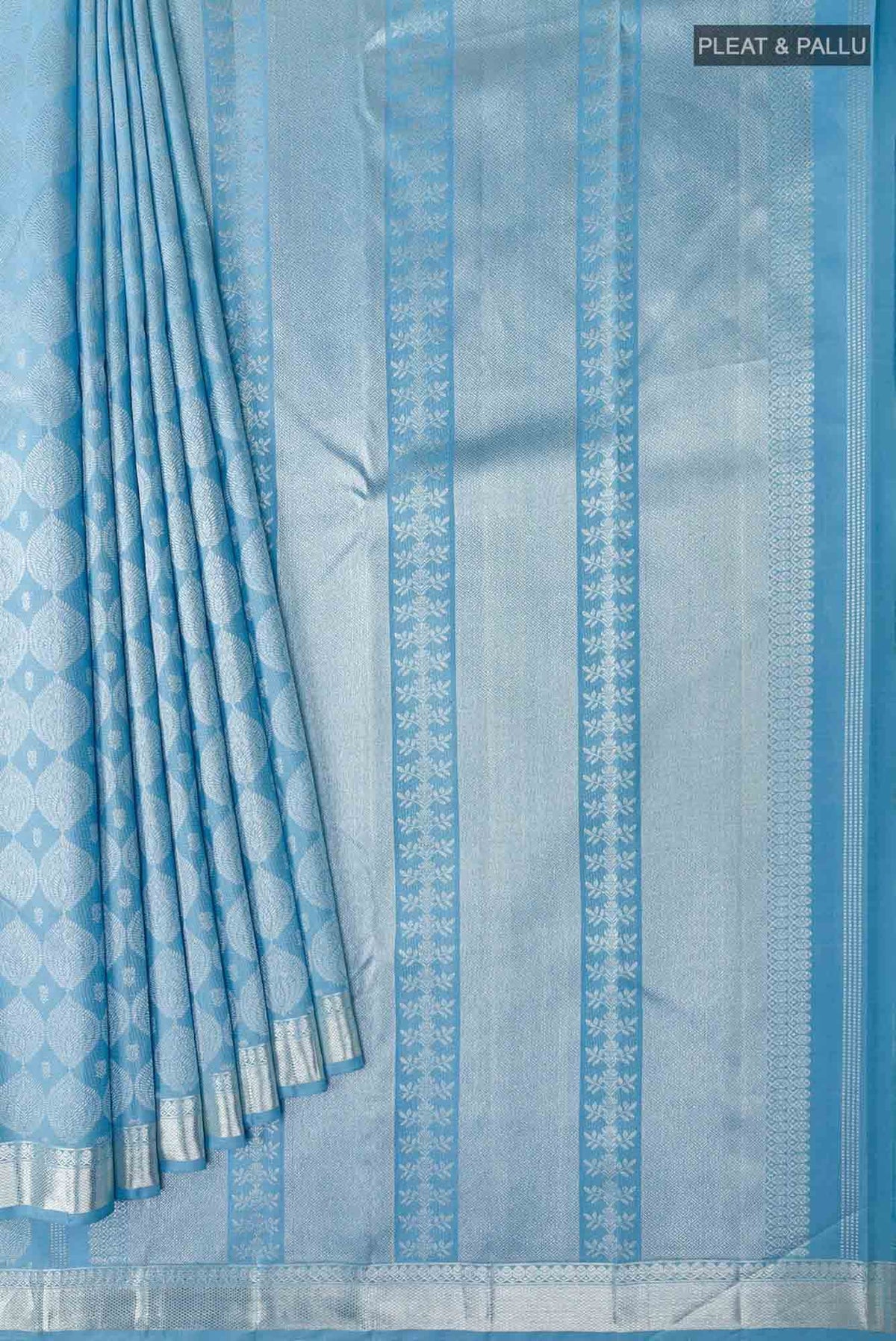 Light Blue Kanchipuram Silk Saree
