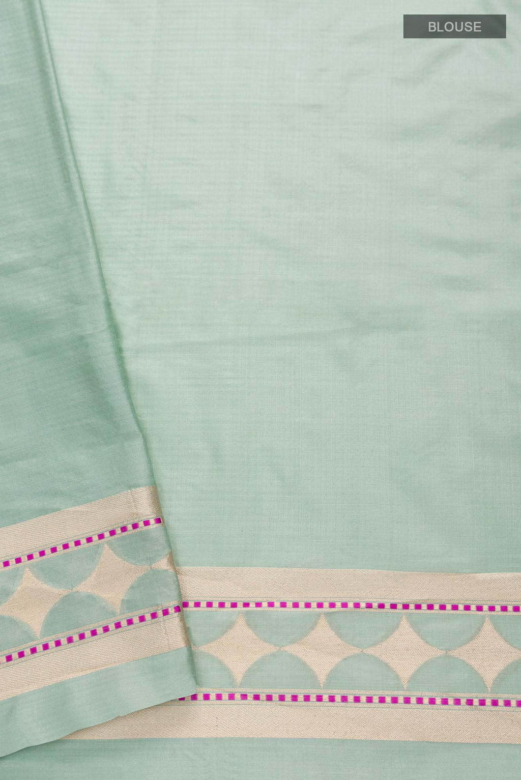 Shimmer Soleil-Sage Green Banarasi Silk Saree