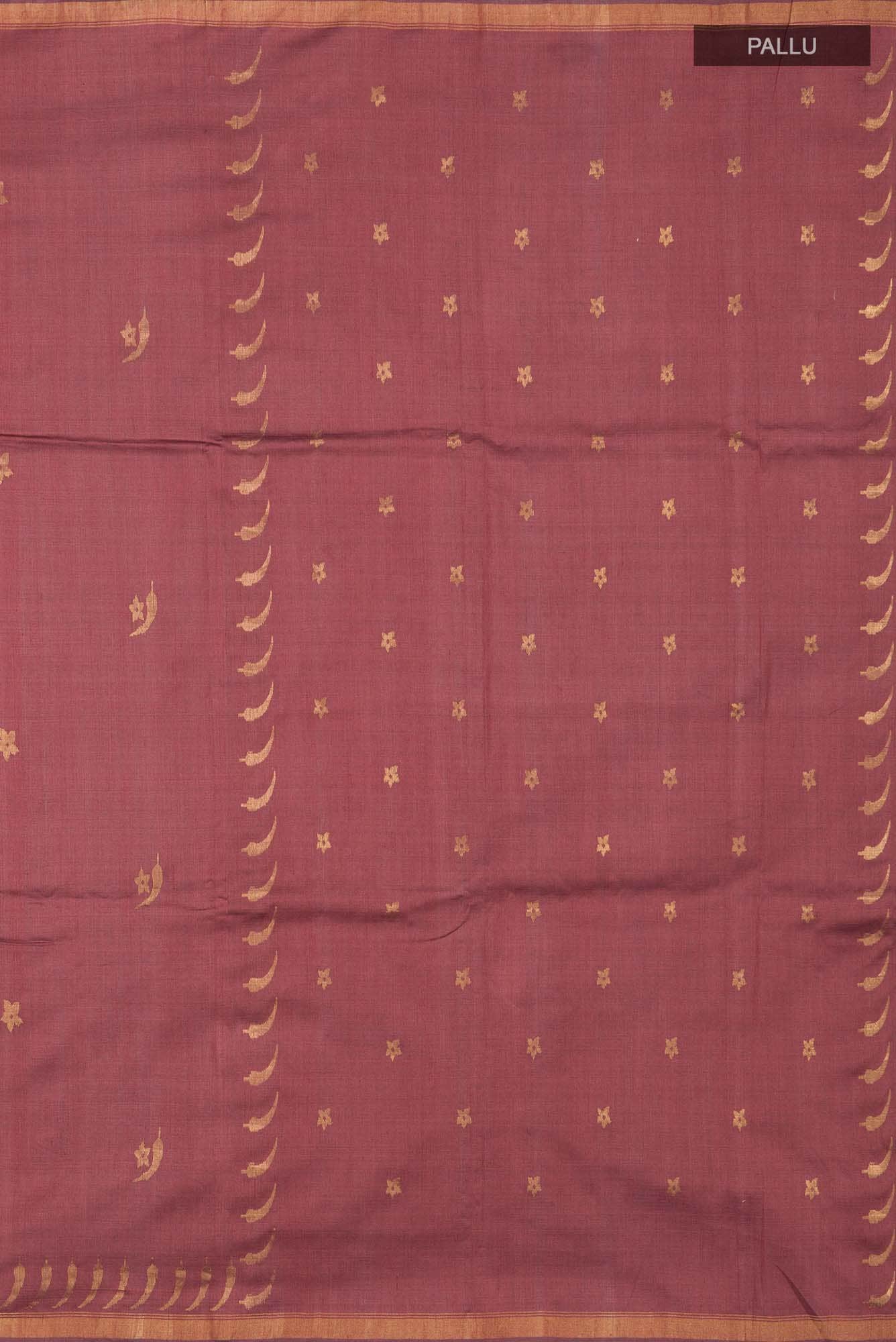 Chili Lily-Maroon Bhagalpuri Tussar Silk Saree