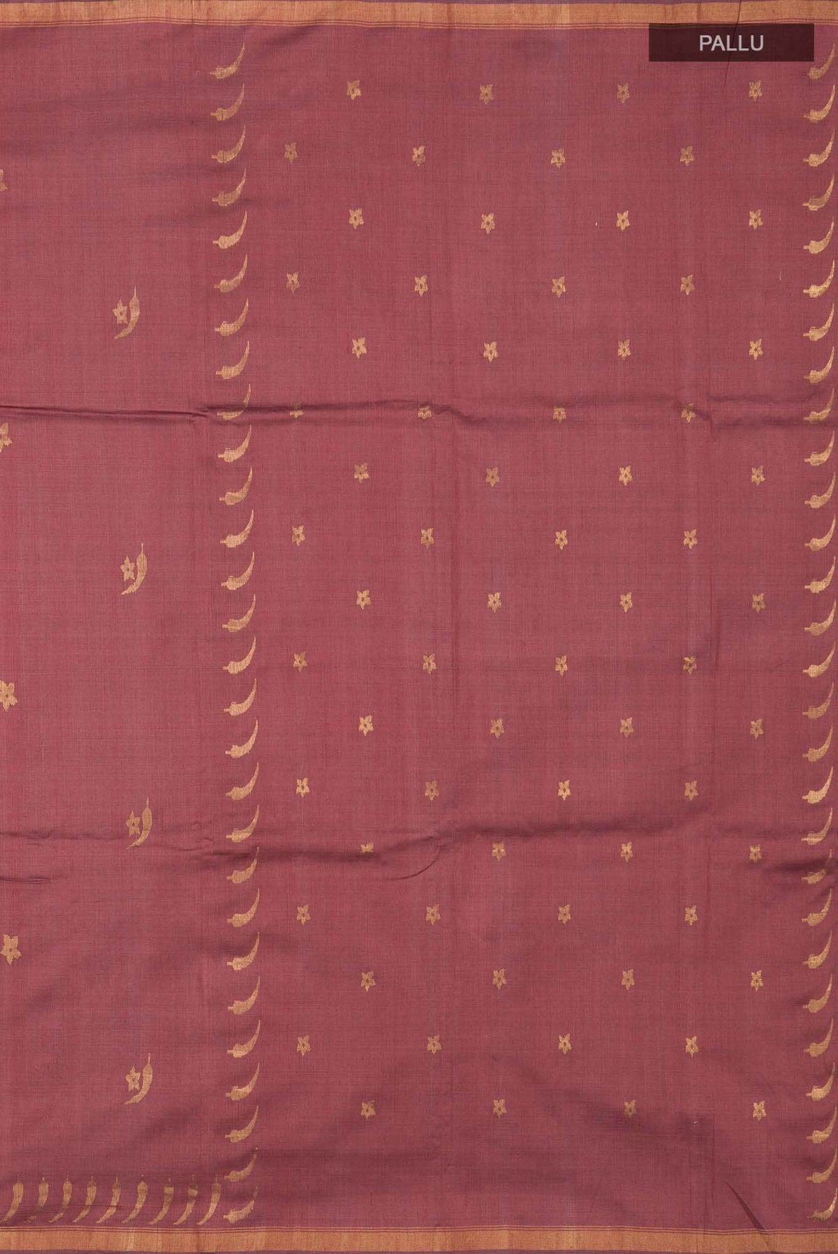 Chili Lily-Maroon Bhagalpuri Tussar Silk Saree