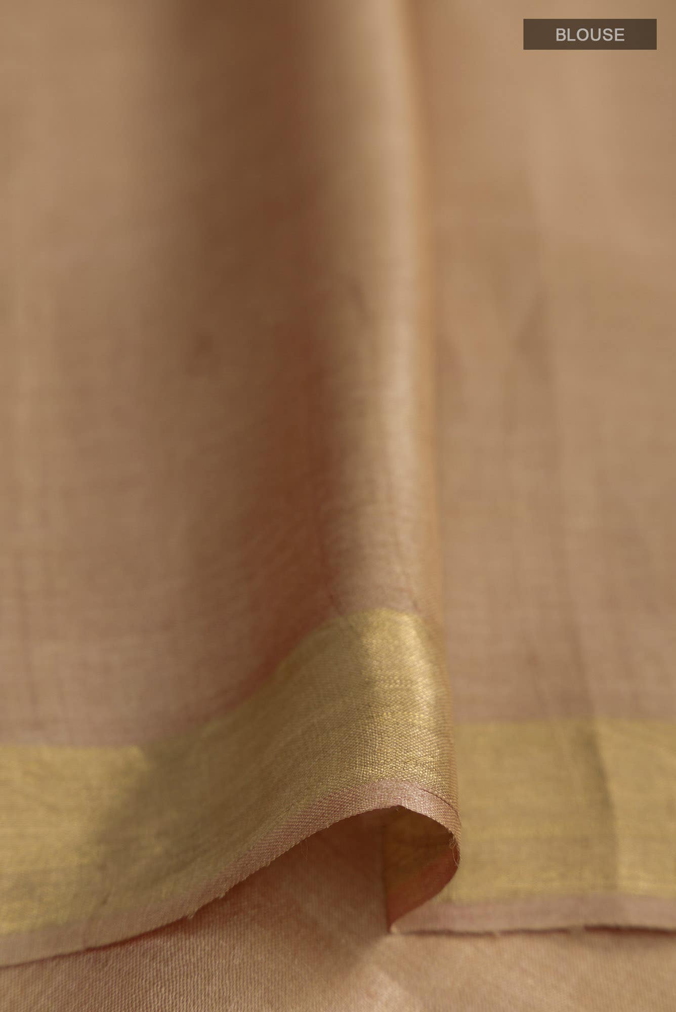 Dance of Dragonfly-Brown Bhagalpuri Tussar Silk Saree